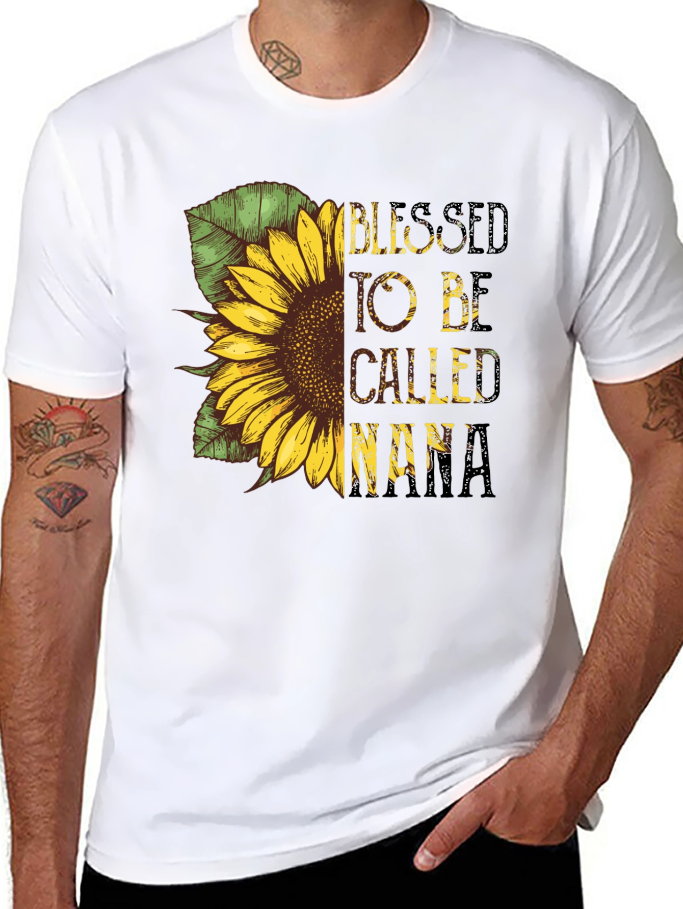 Blessed To Be Called Nana Sunflower Graphic T-Shirt
