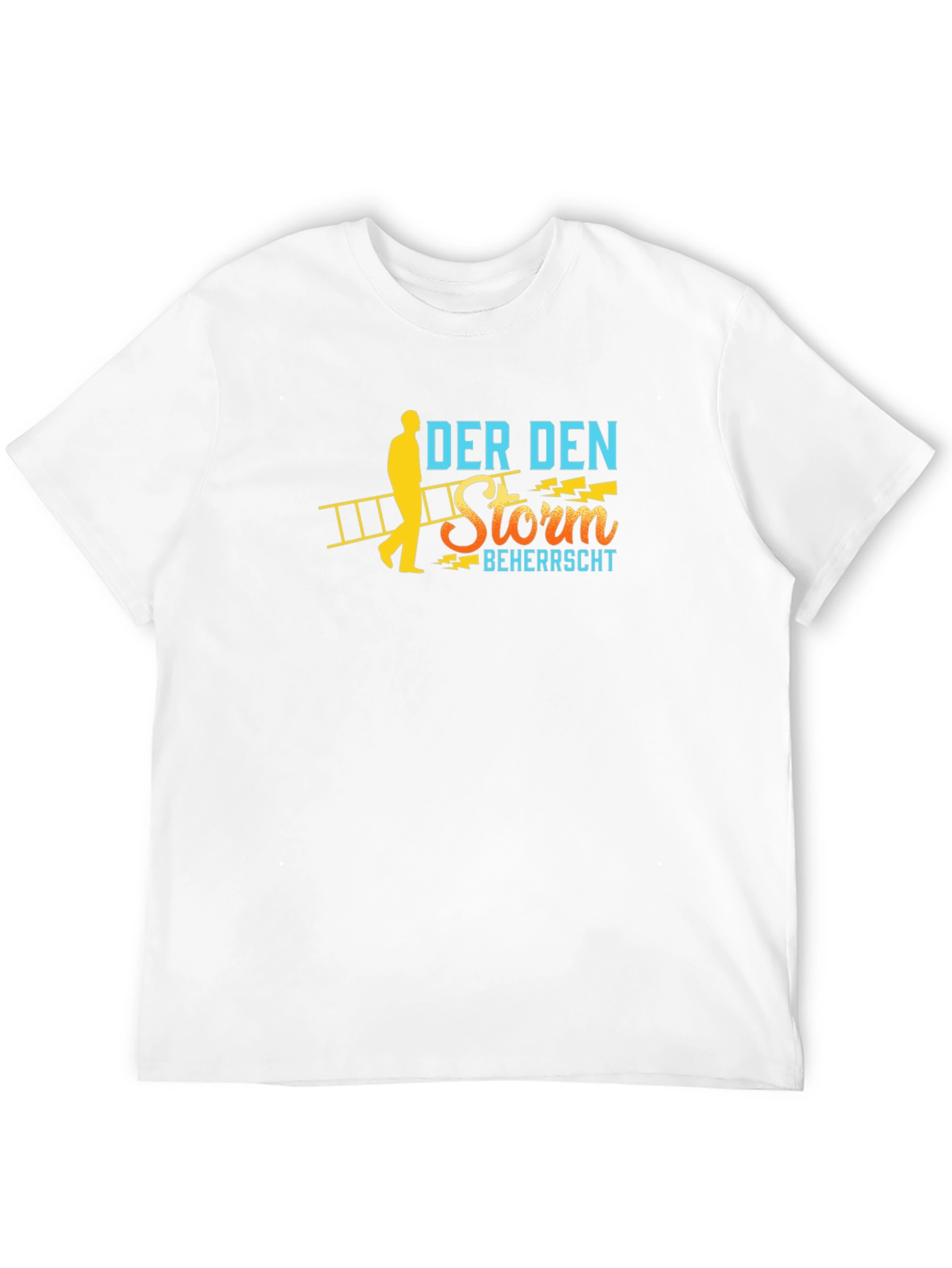 Der Den Storm Beherrscht Black T-Shirt