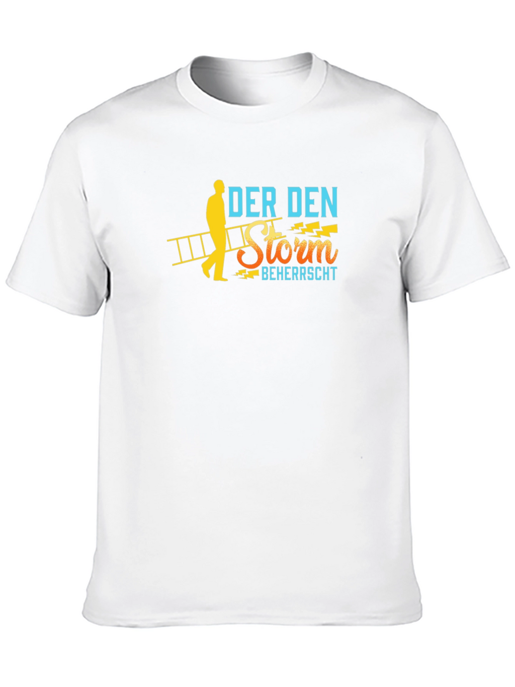Der Den Storm Beherrscht Black T-Shirt