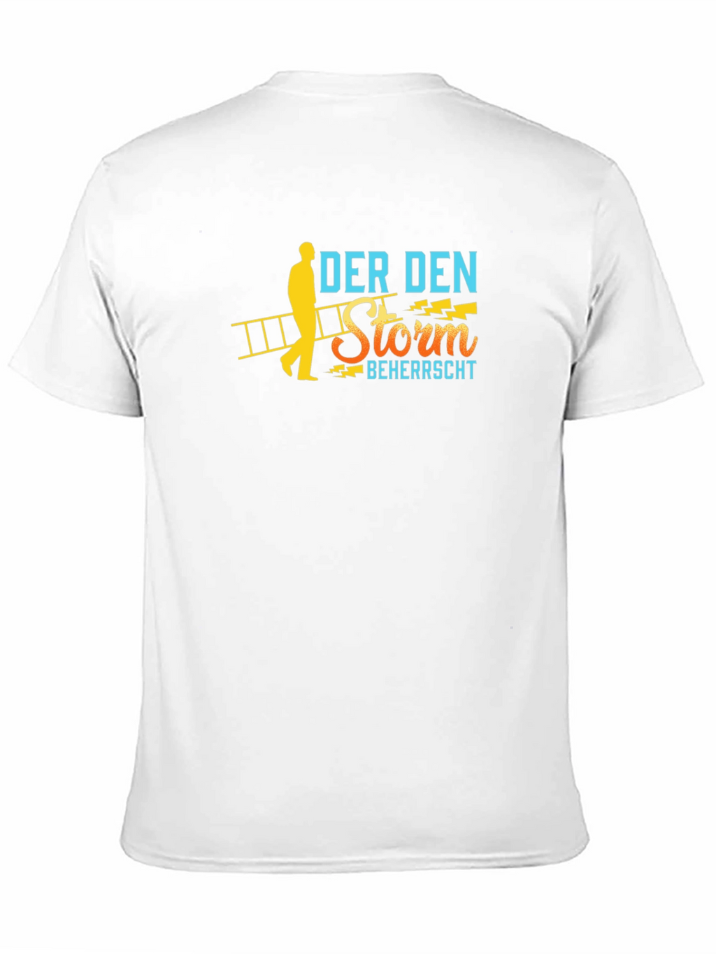 Der Den Storm Beherrscht Black T-Shirt
