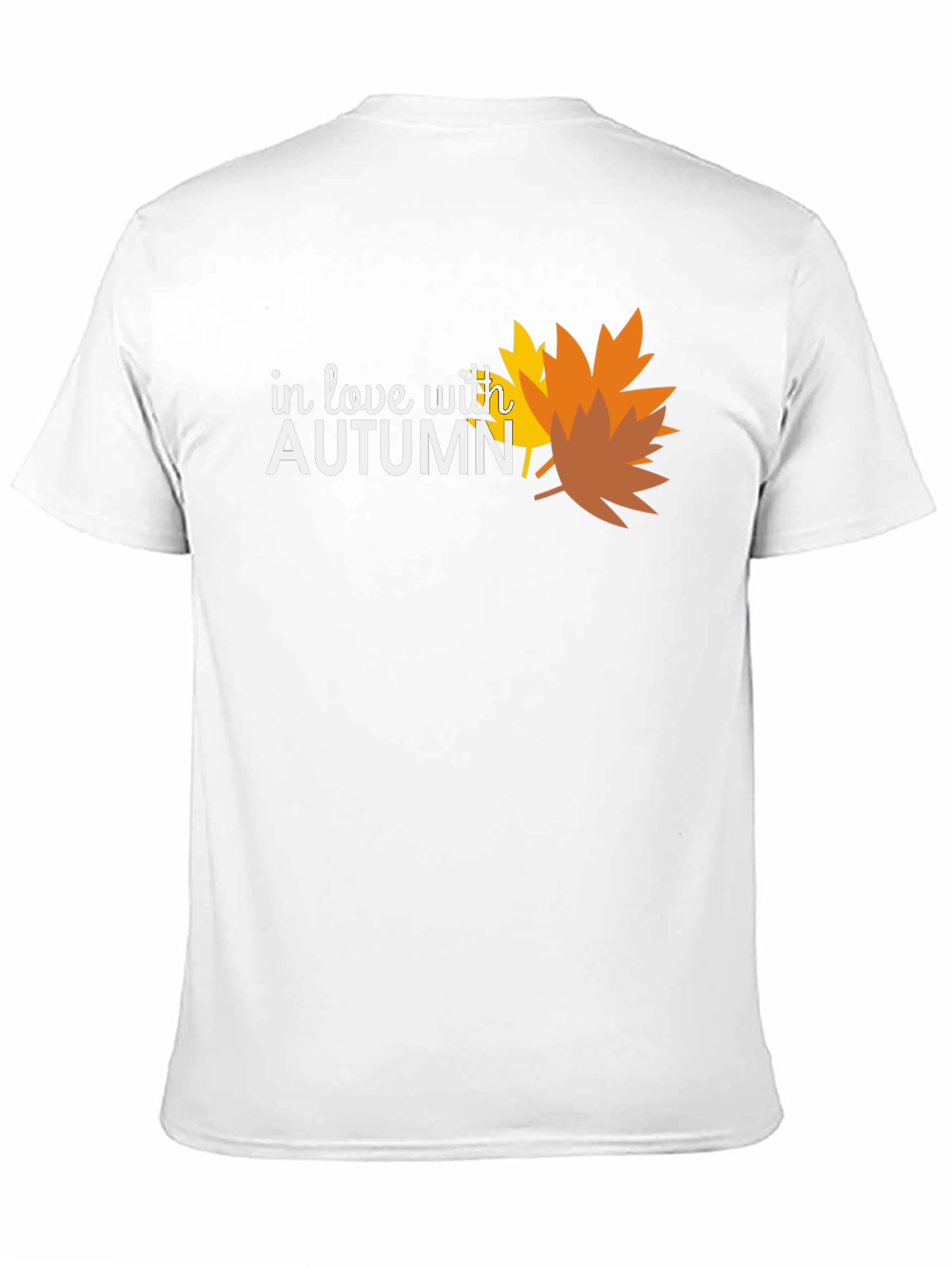 In Love With Autumn Black T-Shirt