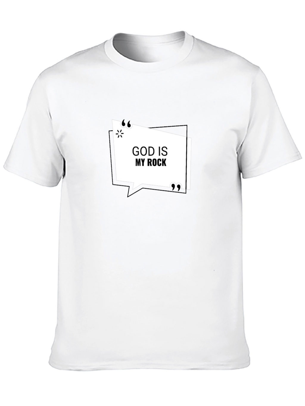 God Is My Rock Black T-Shirt