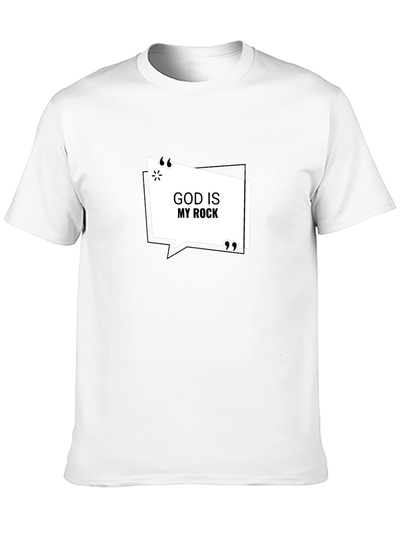 God Is My Rock Black T-Shirt