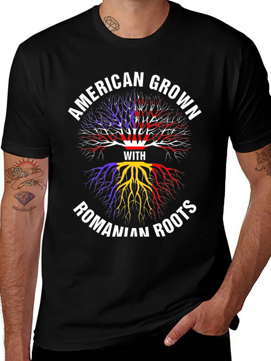 American Grown Romanian Roots T-Shirt