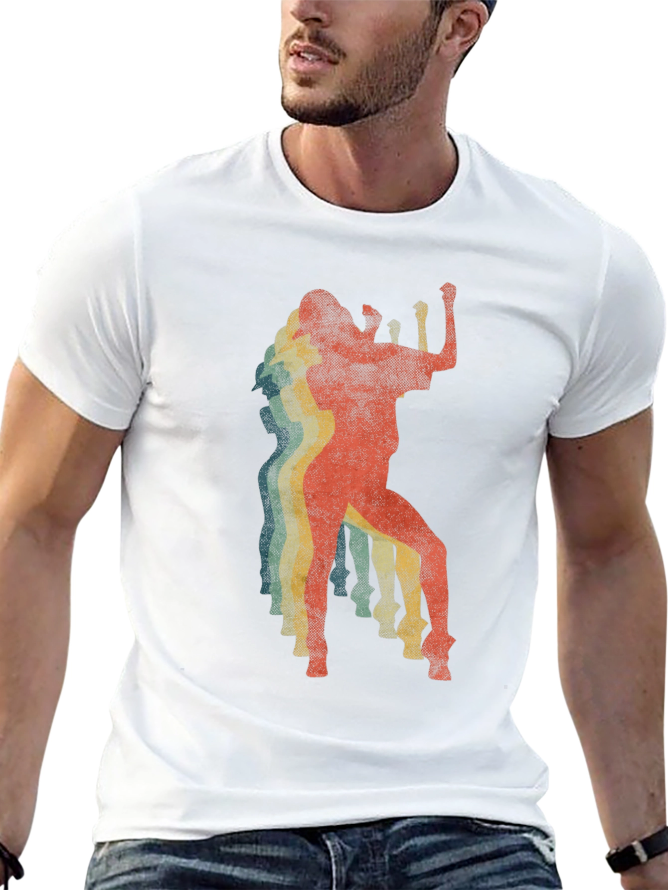 Retro Dancer Graphic T-Shirt - Vintage Style