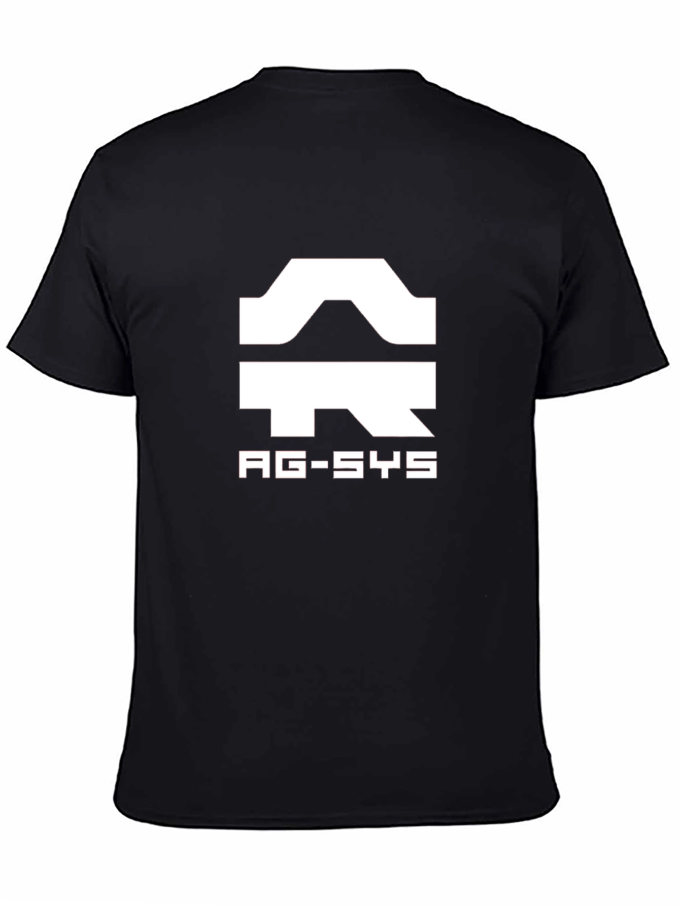 AG-SYS Graphic Black T-Shirt - Sci-Fi Inspired Design