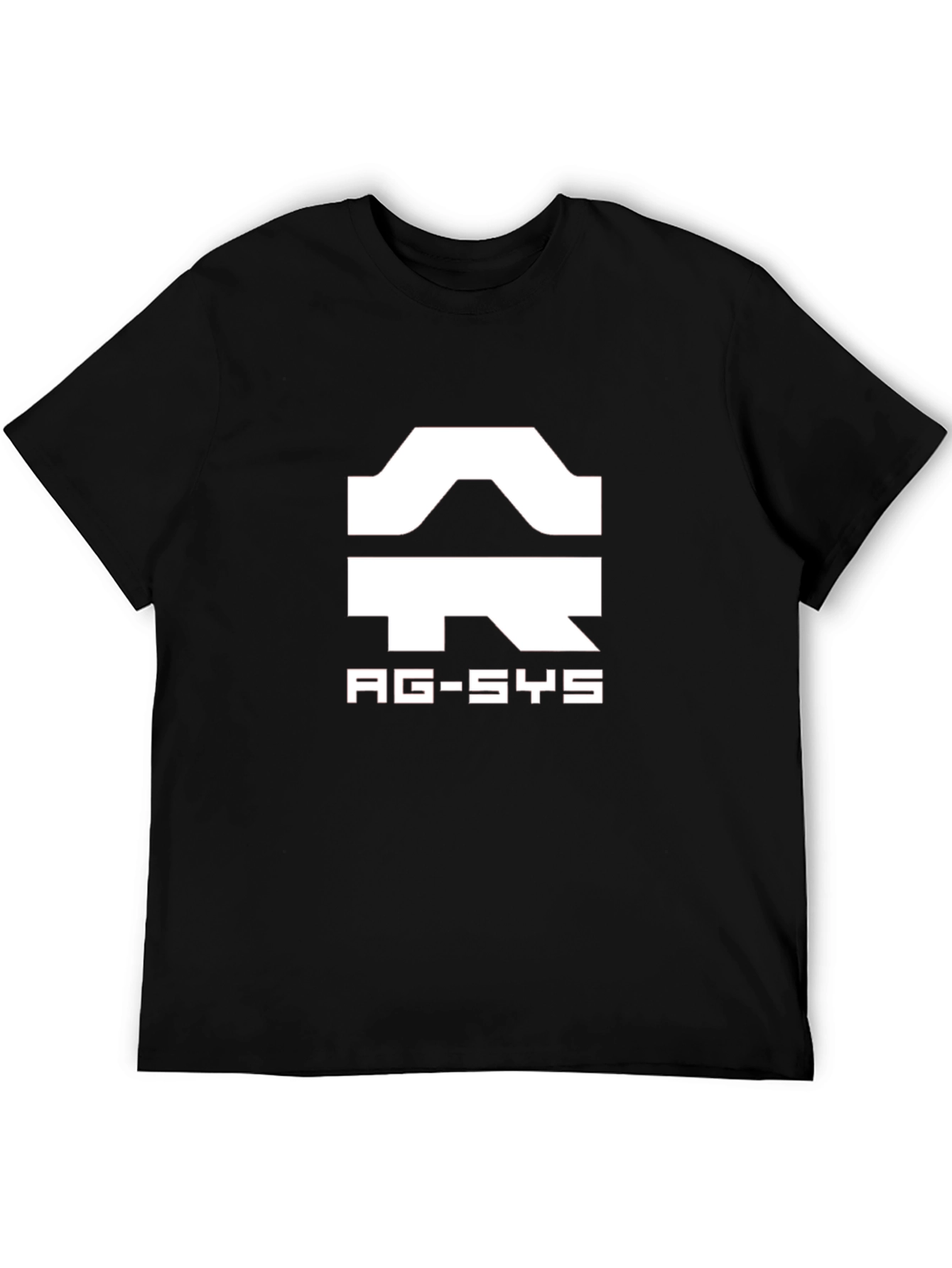 AG-SYS Graphic Black T-Shirt - Sci-Fi Inspired Design