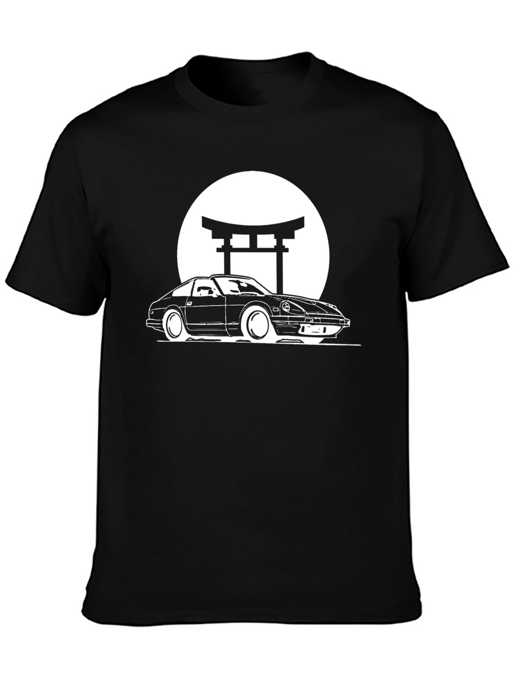 Classic Car Graphic Tee - Retro Japanese Style Shirt
