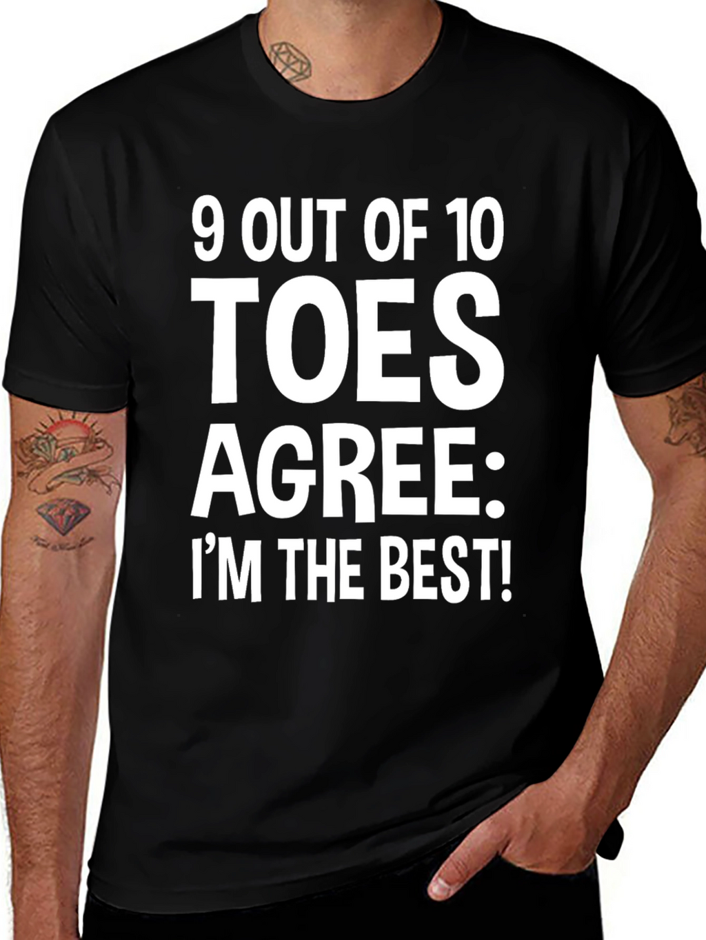 9 Out of 10 Toes Agree Funny T-Shirt