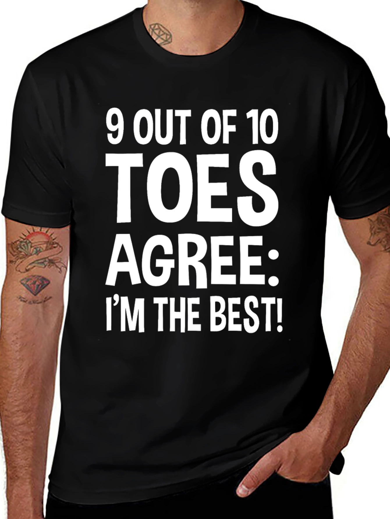 9 Out of 10 Toes Agree Funny T-Shirt