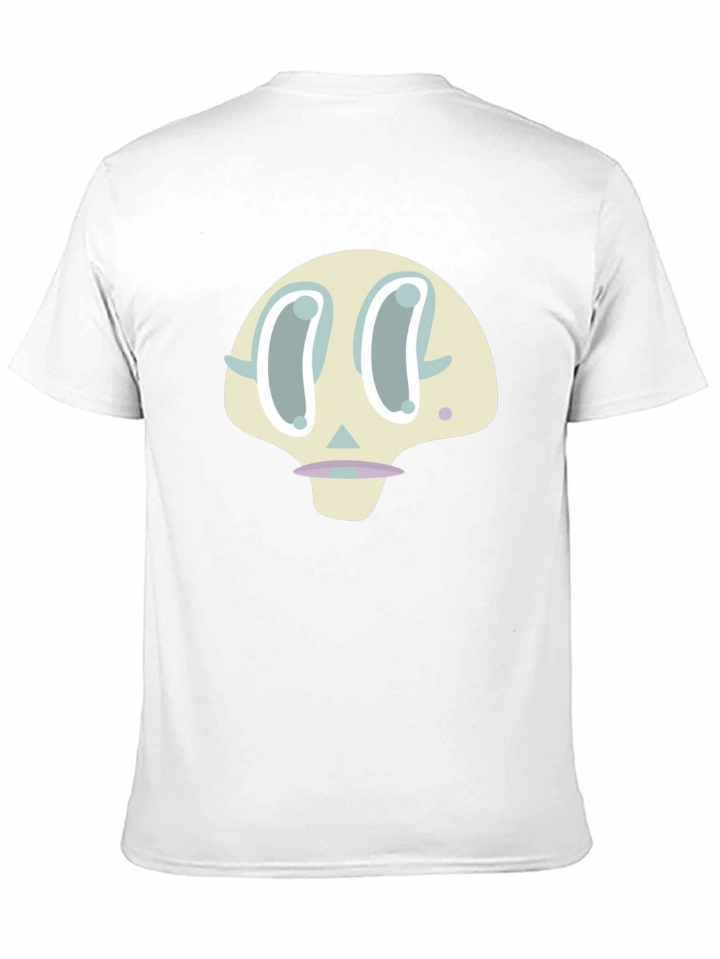 Cartoon Skull Graphic Print Black T-Shirt