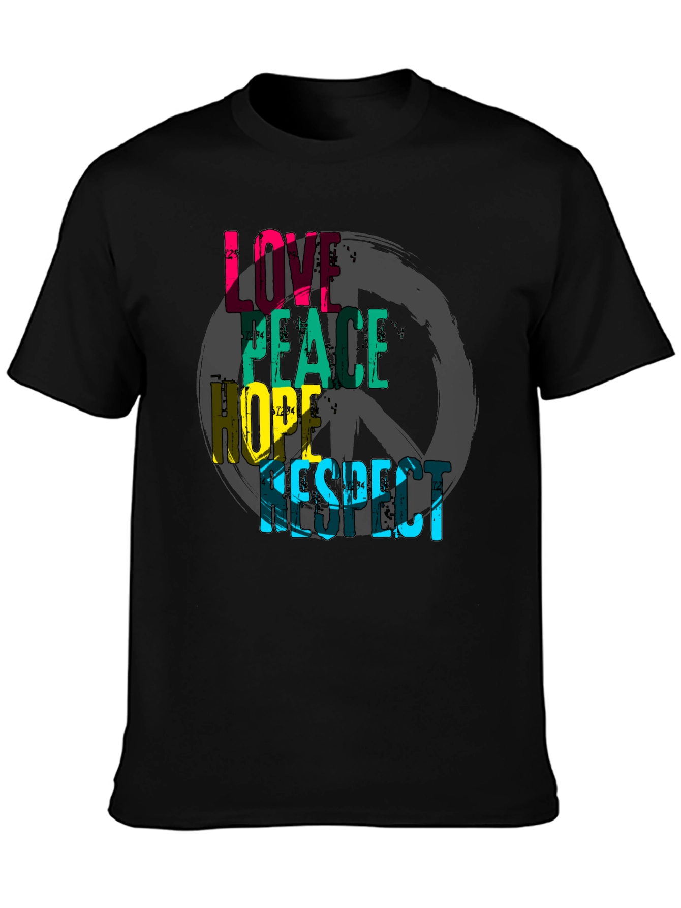 Love Peace Hope Respect Graphic T-Shirt