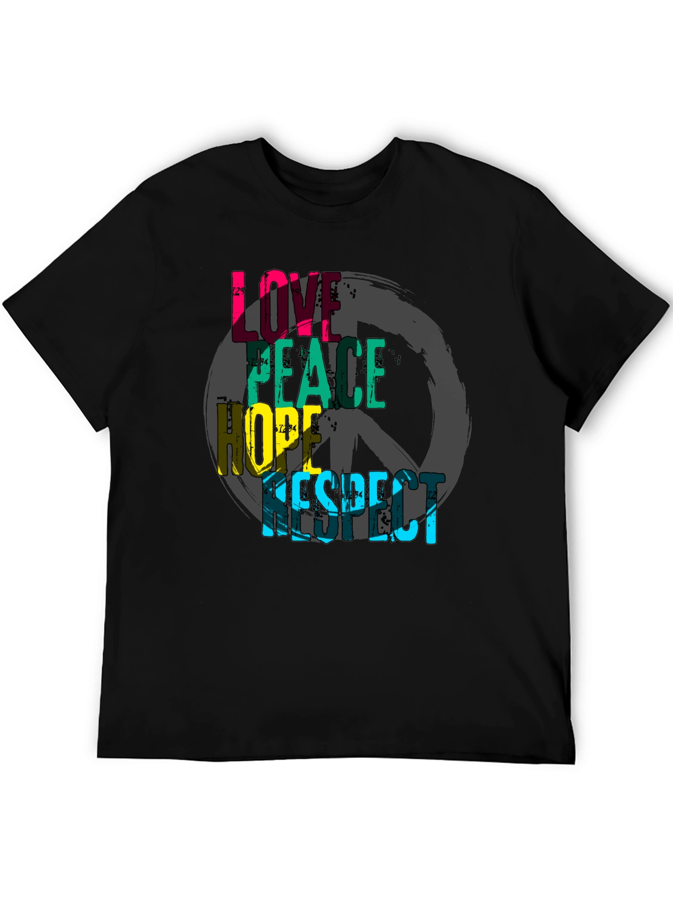 Love Peace Hope Respect Graphic T-Shirt