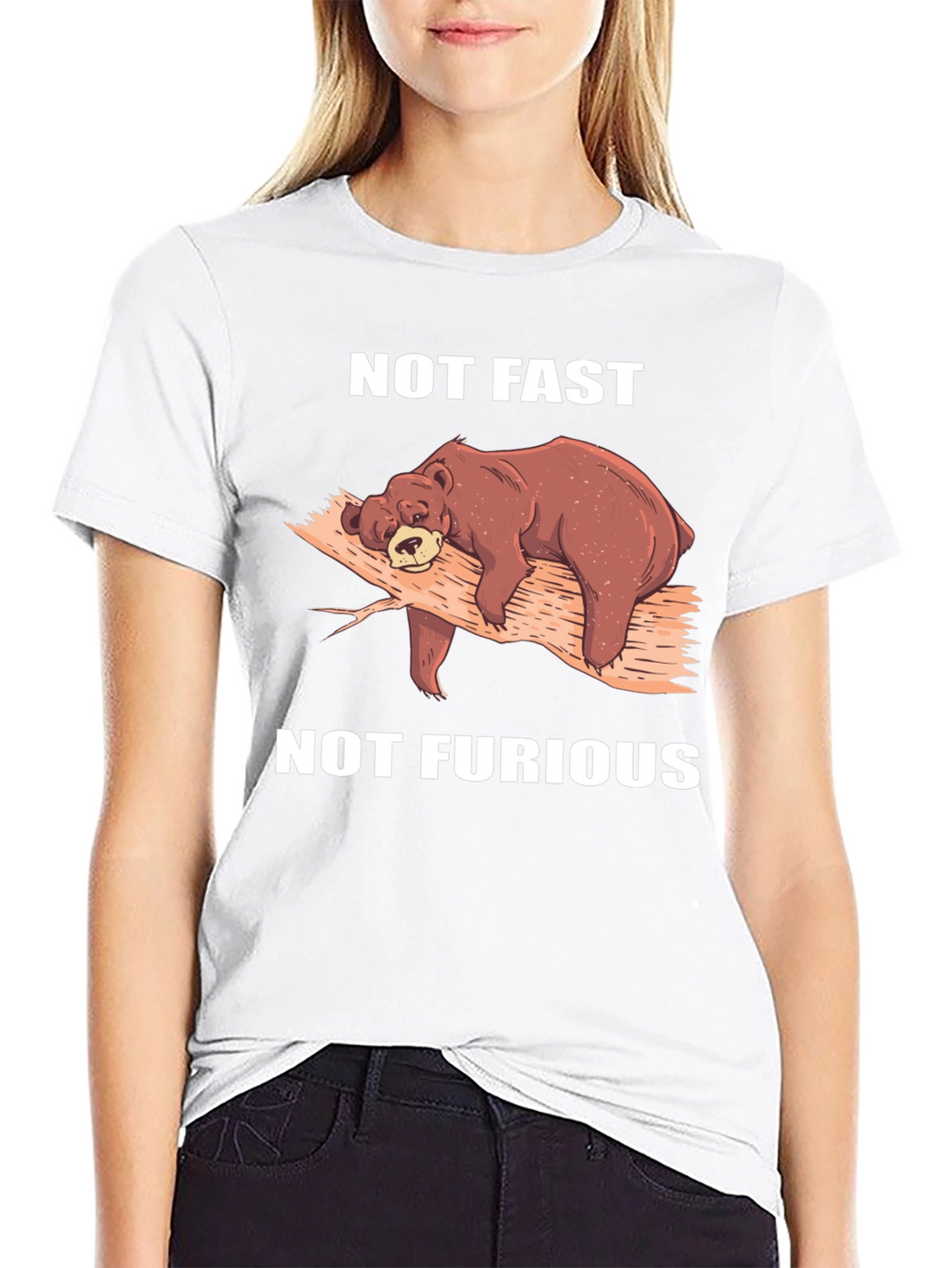 Not Fast Not Furious Bear T-Shirt