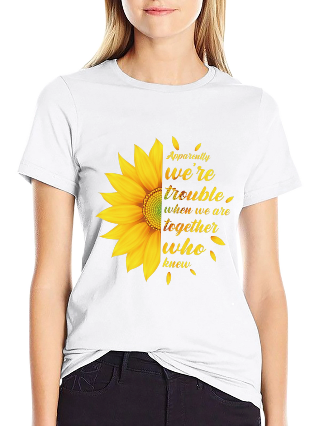 Sunflower Graphic Tee - Apparently Were Trouble