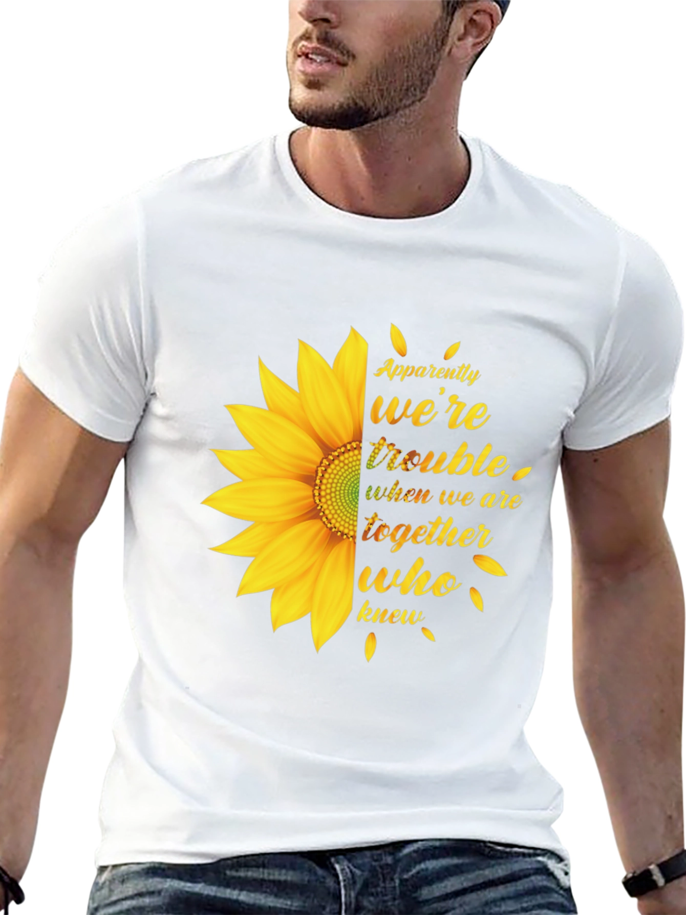 Sunflower Graphic Tee - Apparently Were Trouble