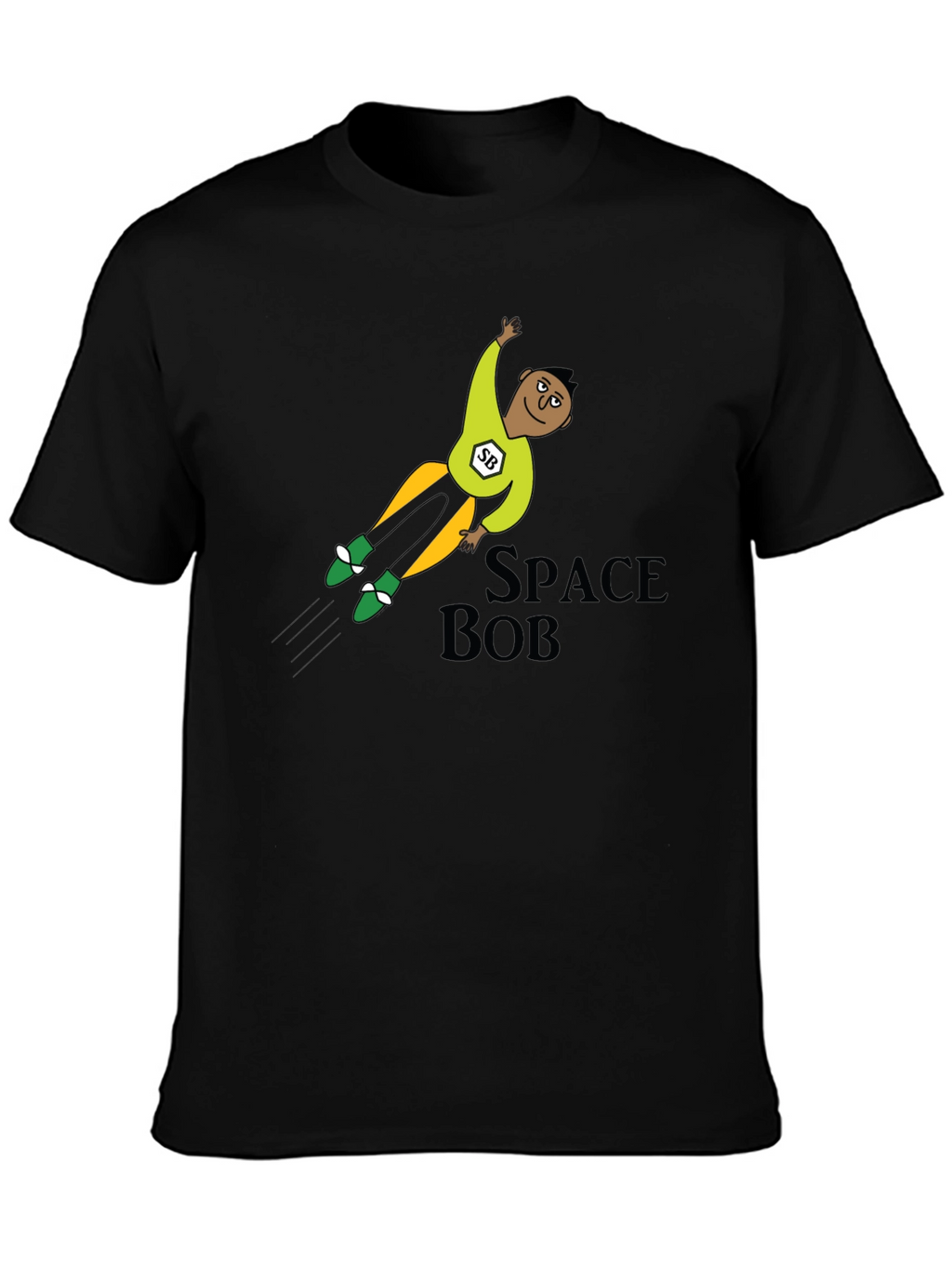 Space Bob T-Shirt: Cartoon Hero Tee