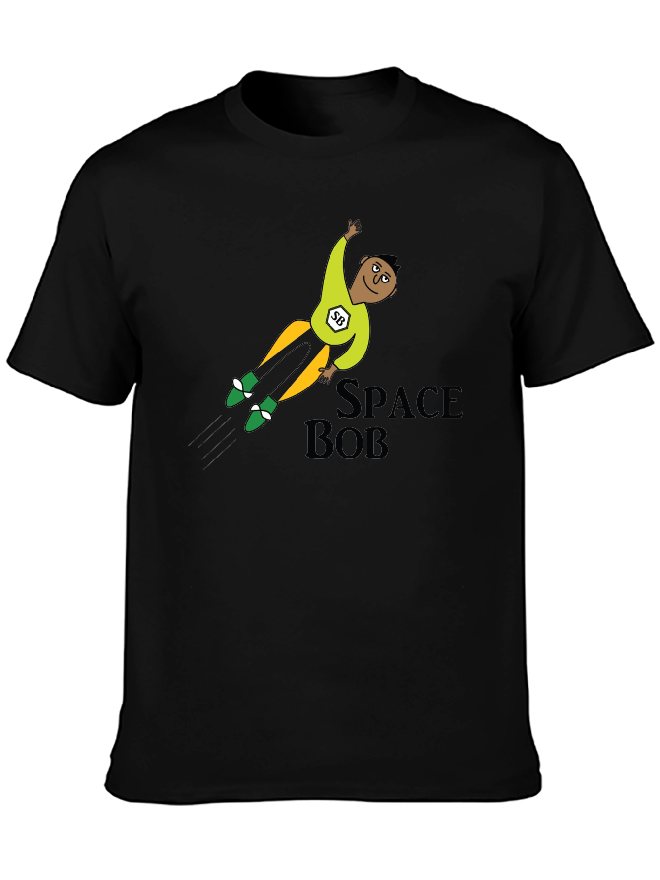 Space Bob T-Shirt: Cartoon Hero Tee