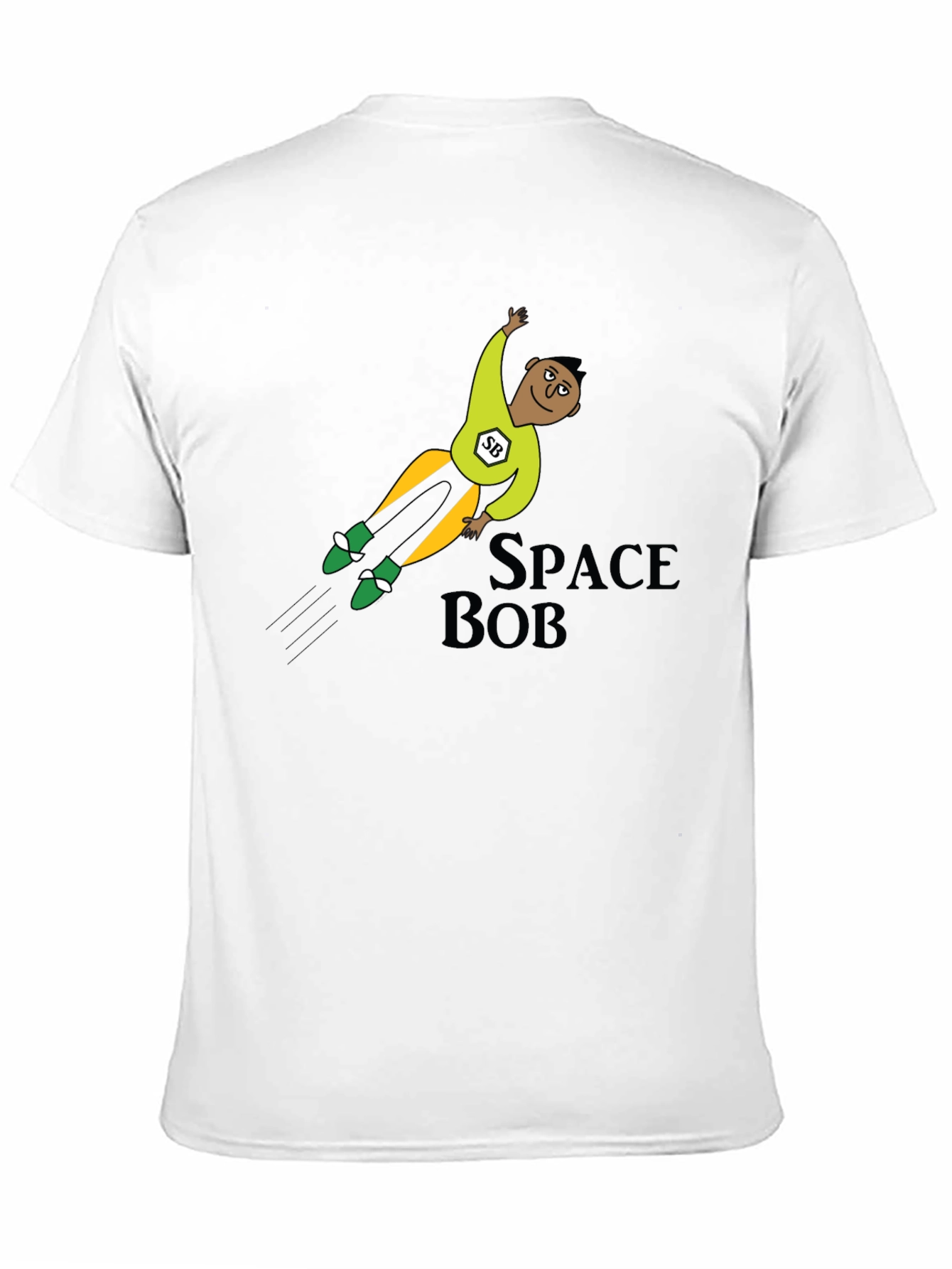 Space Bob T-Shirt: Cartoon Hero Tee