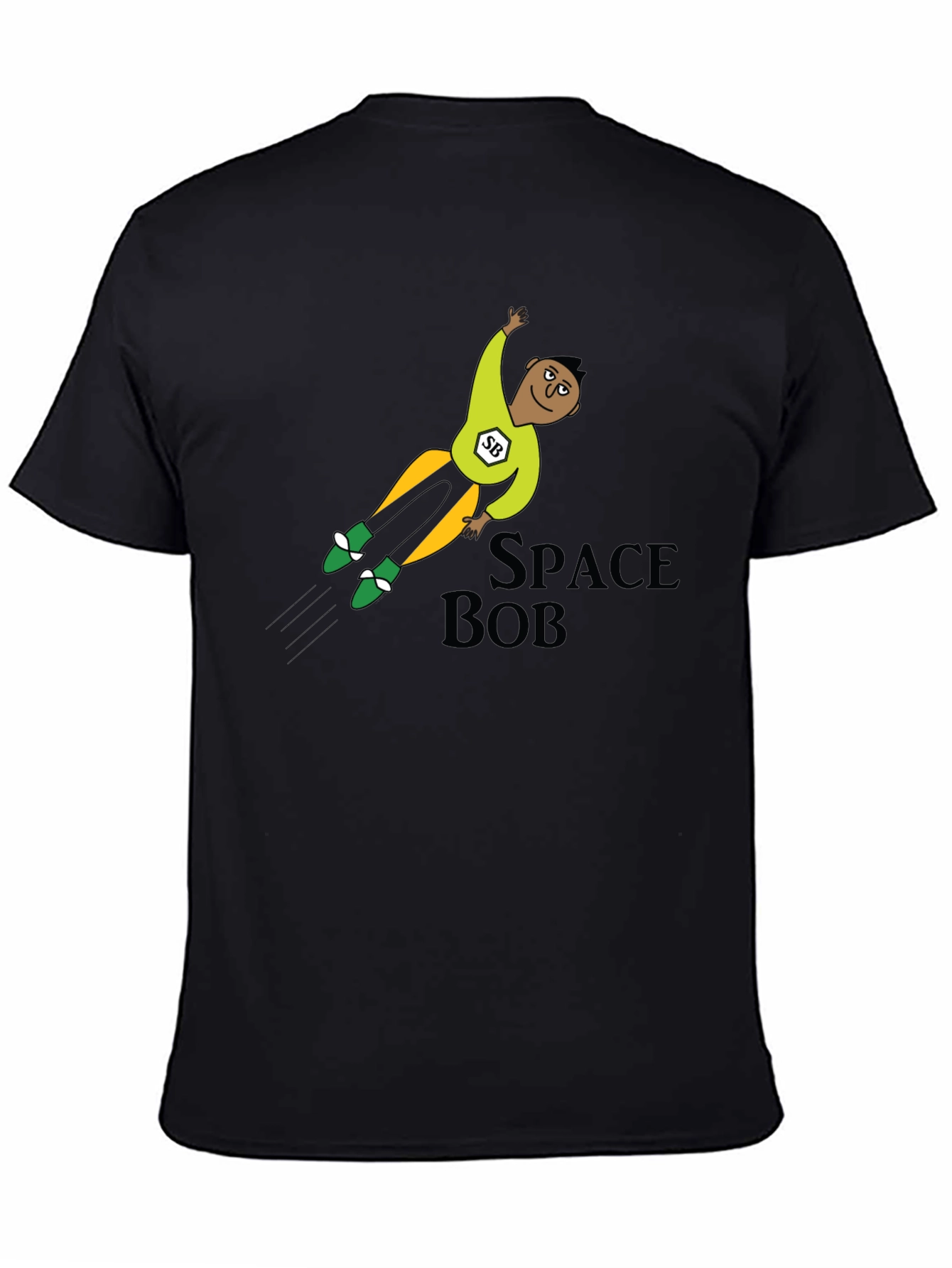 Space Bob T-Shirt: Cartoon Hero Tee