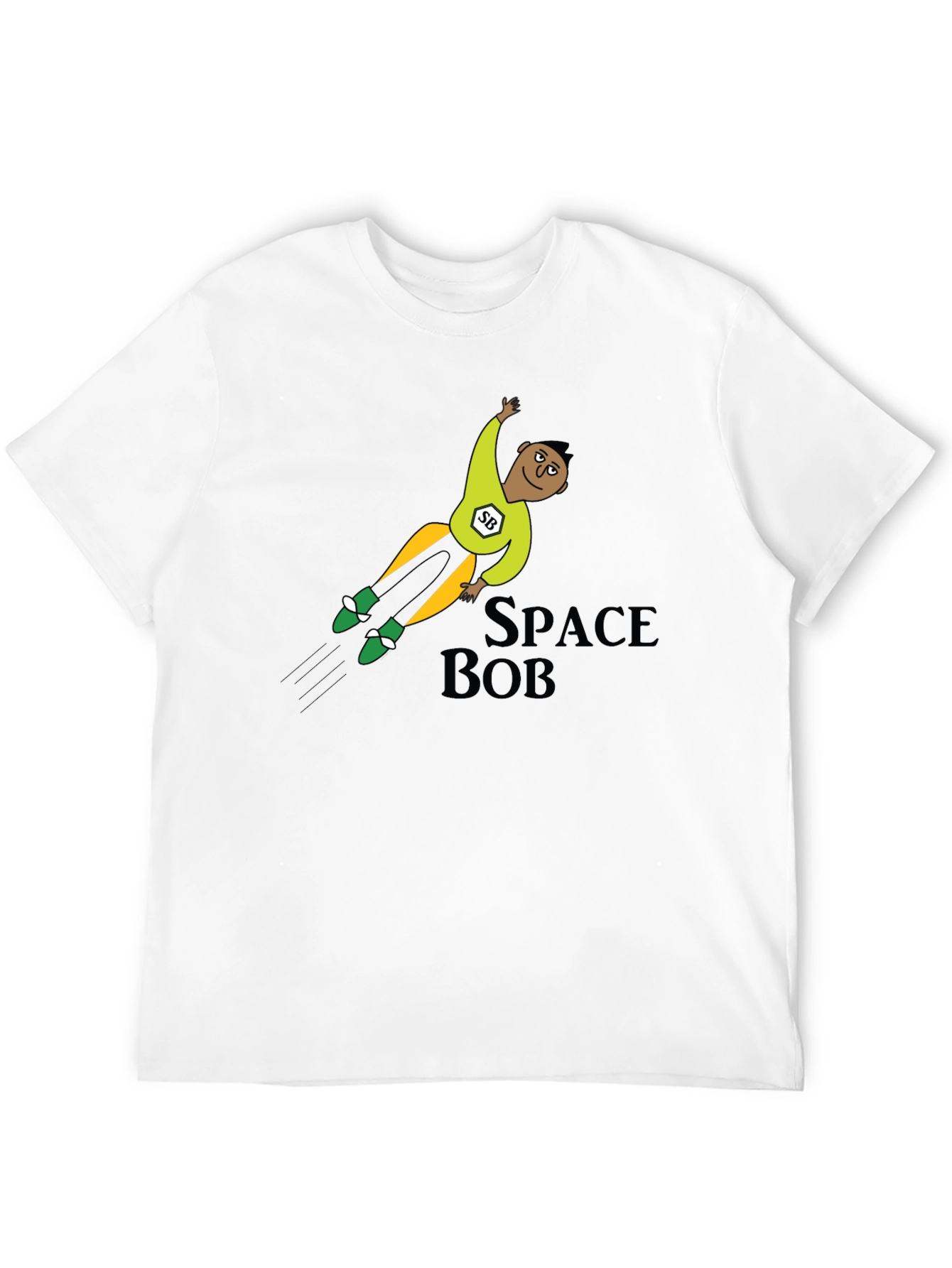 Space Bob T-Shirt: Cartoon Hero Tee