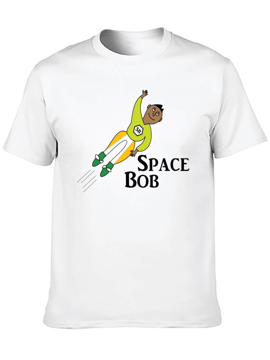 Space Bob T-Shirt: Cartoon Hero Tee