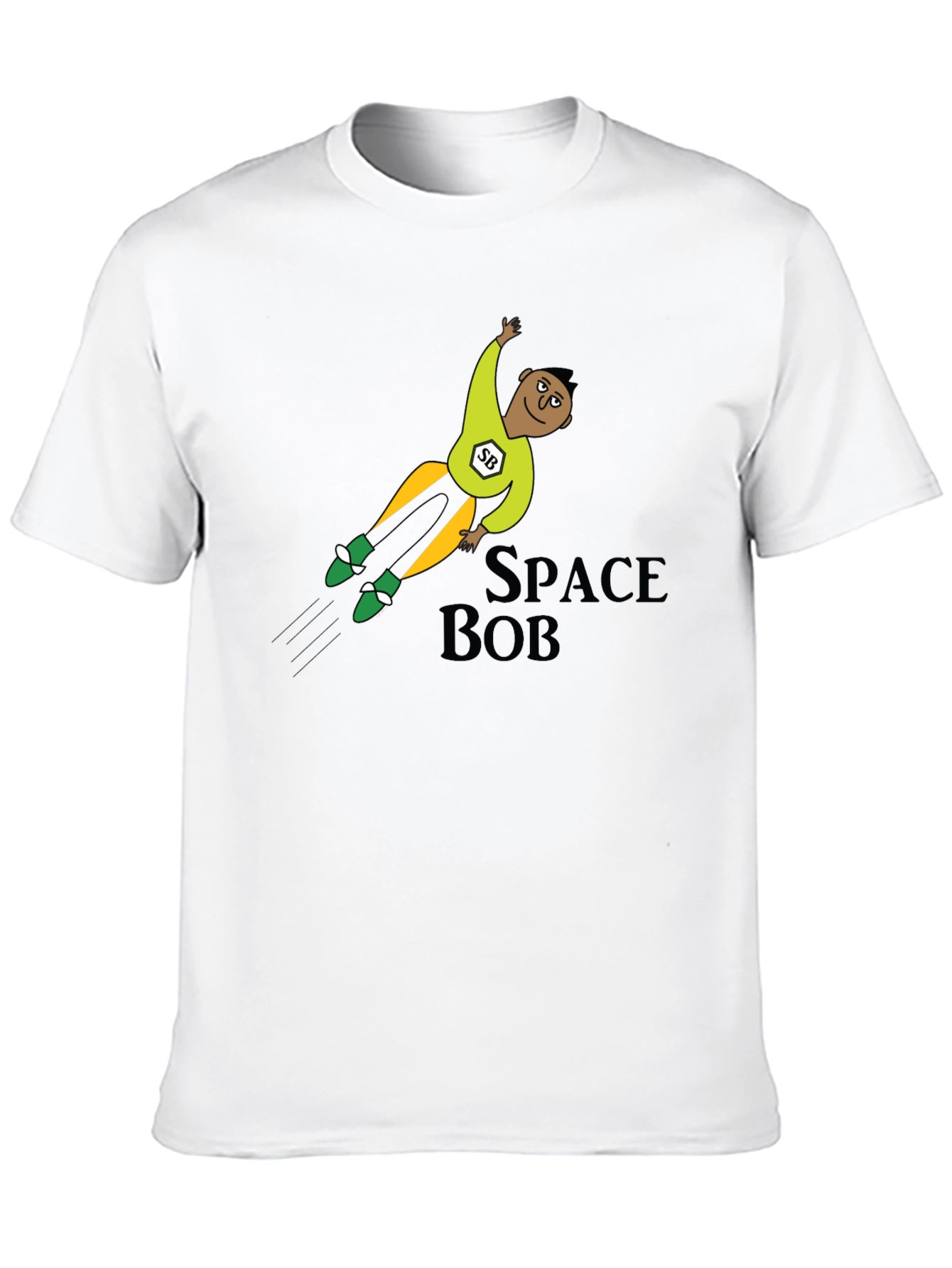 Space Bob T-Shirt: Cartoon Hero Tee