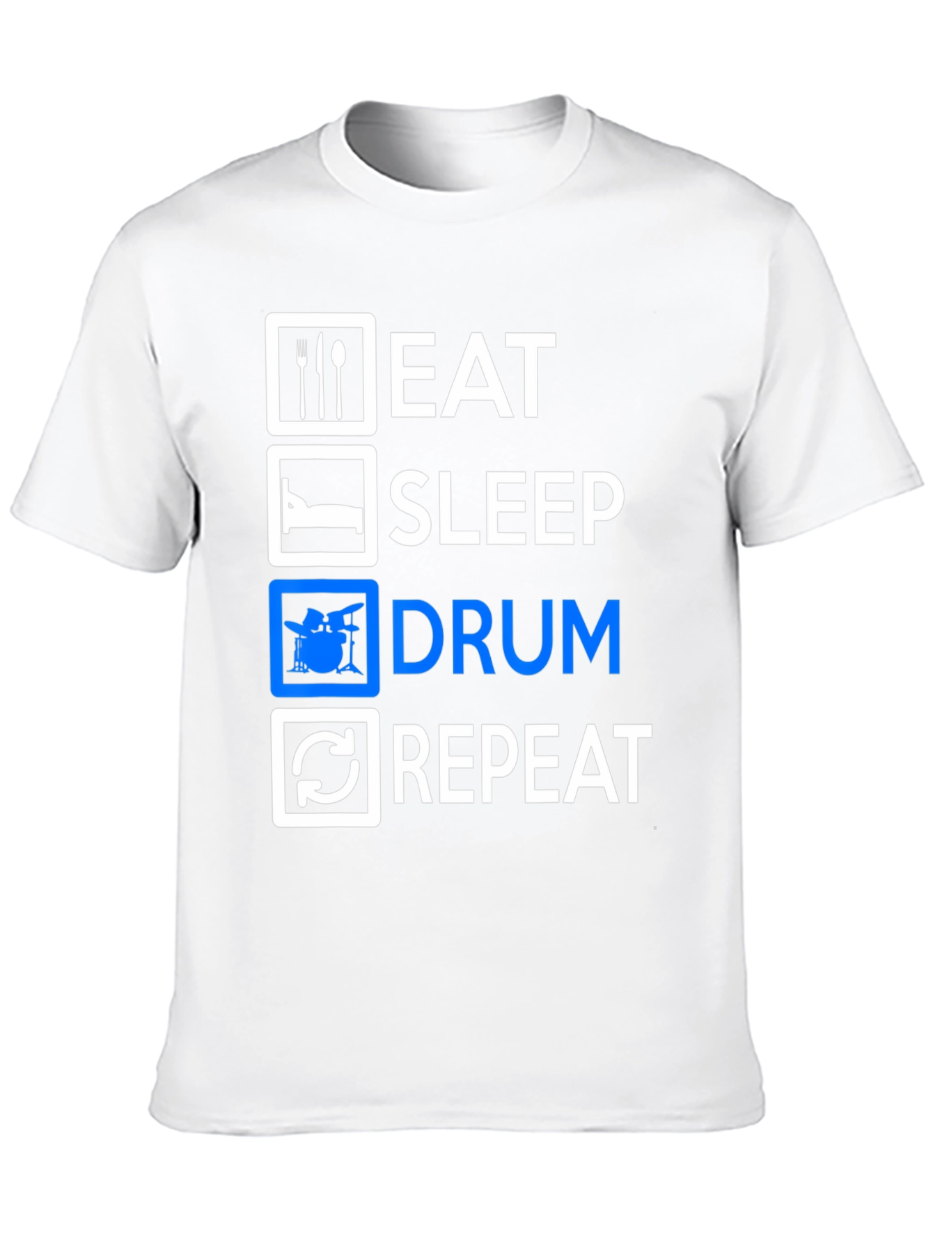 Eat Sleep Drum Repeat Graphic Tee