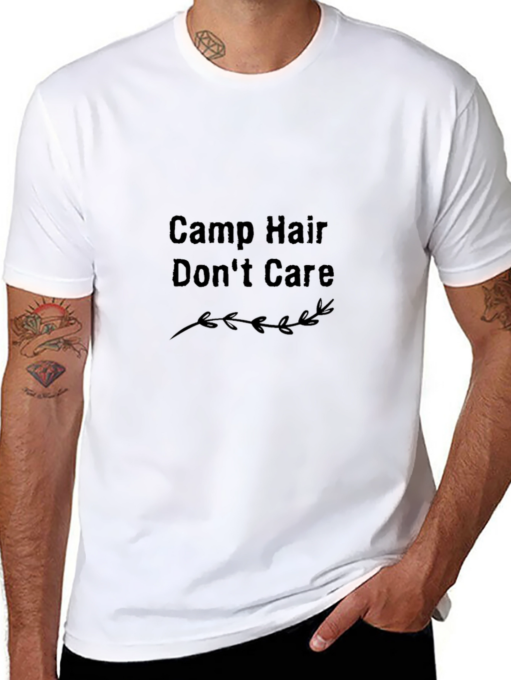 Camp Hair Dont Care Black T-Shirt