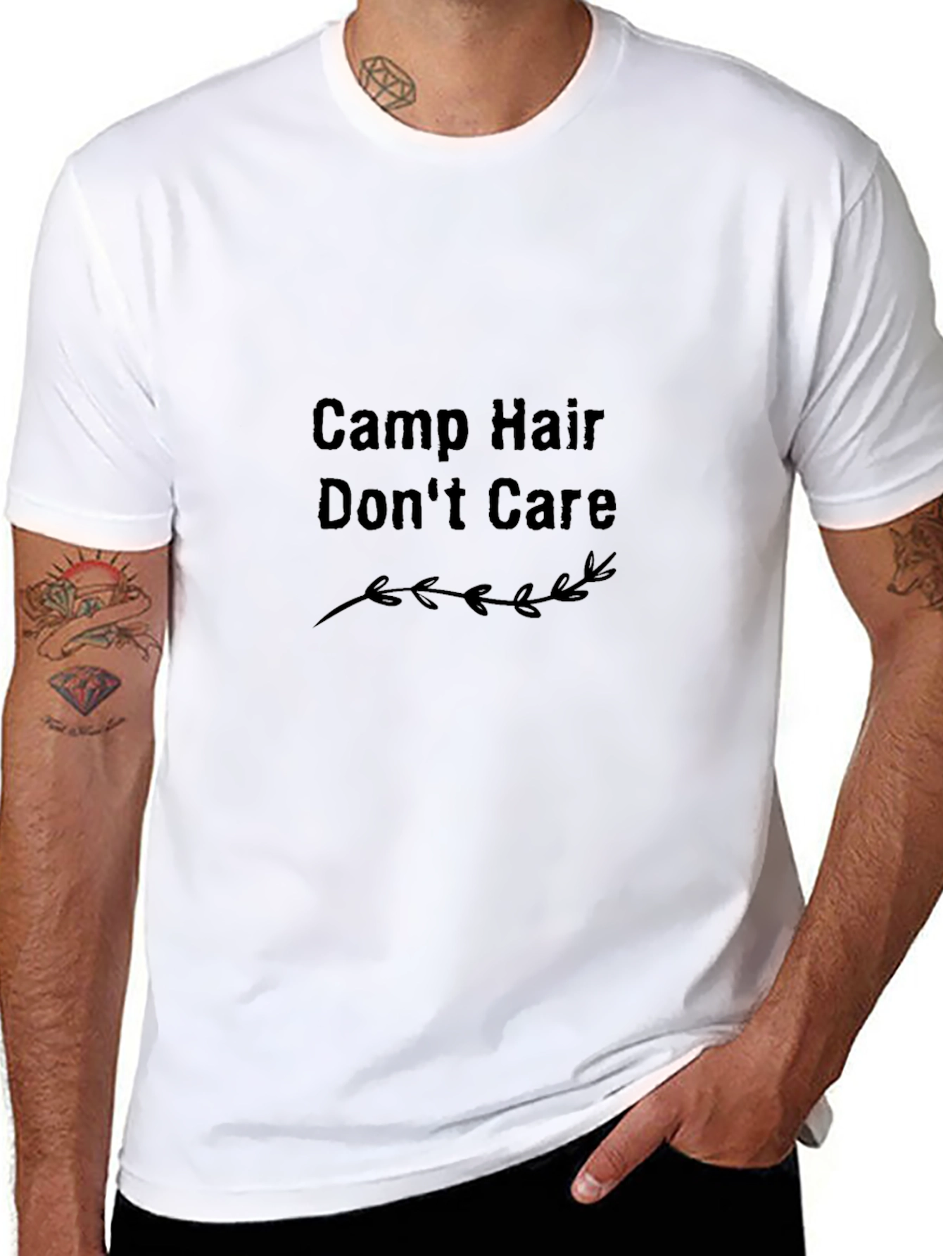 Camp Hair Dont Care Black T-Shirt
