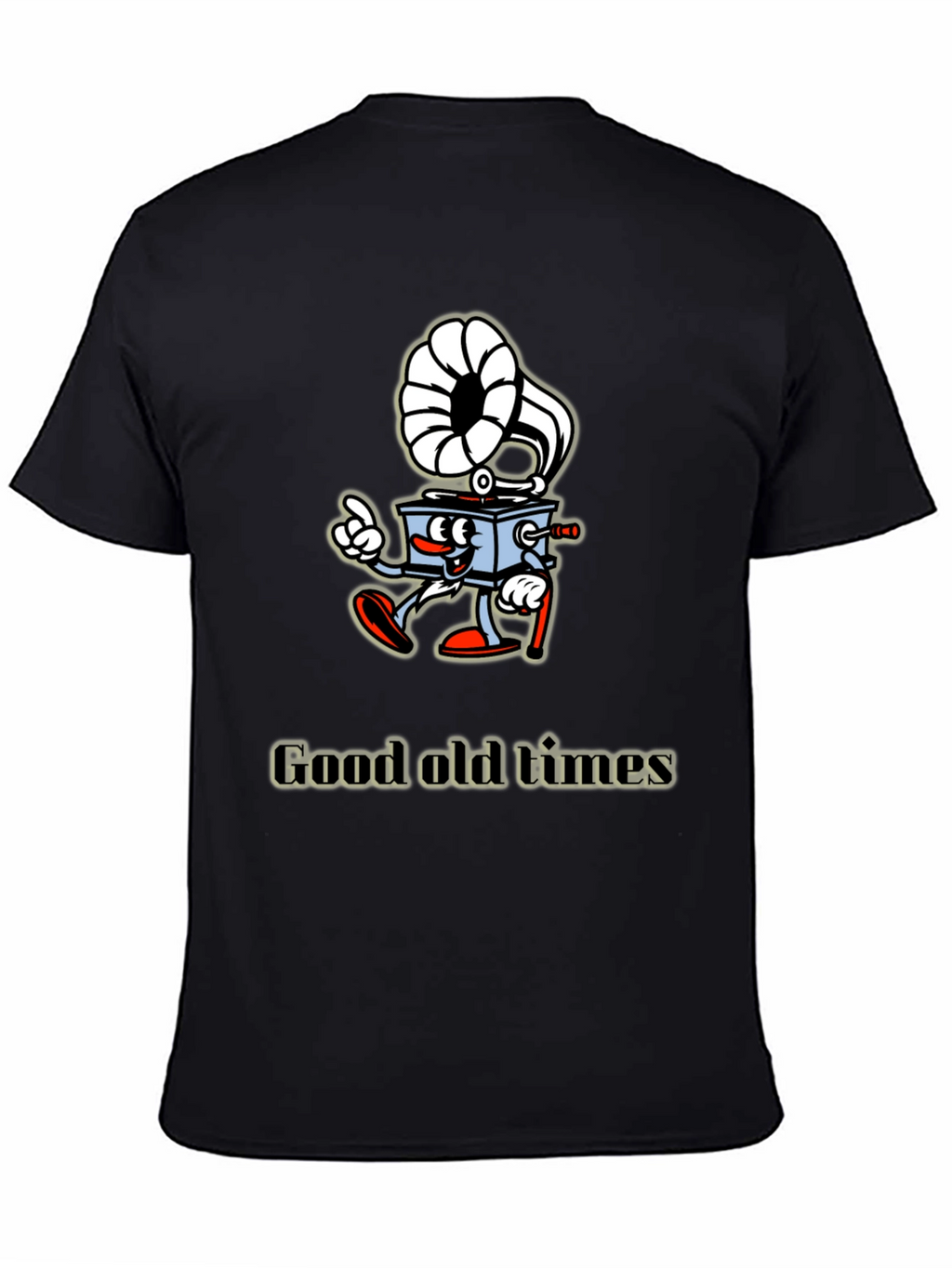 Retro Cartoon Gramophone T-Shirt