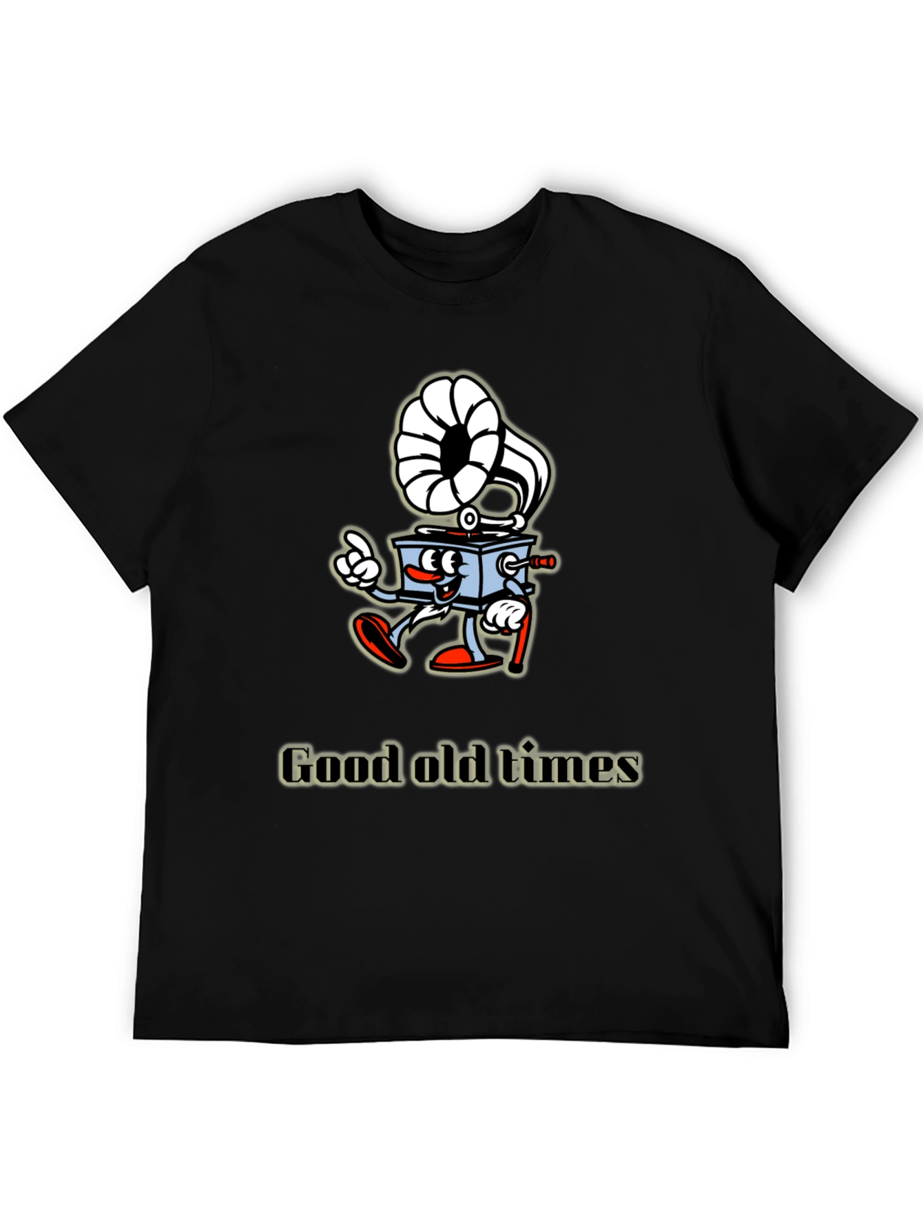 Retro Cartoon Gramophone T-Shirt