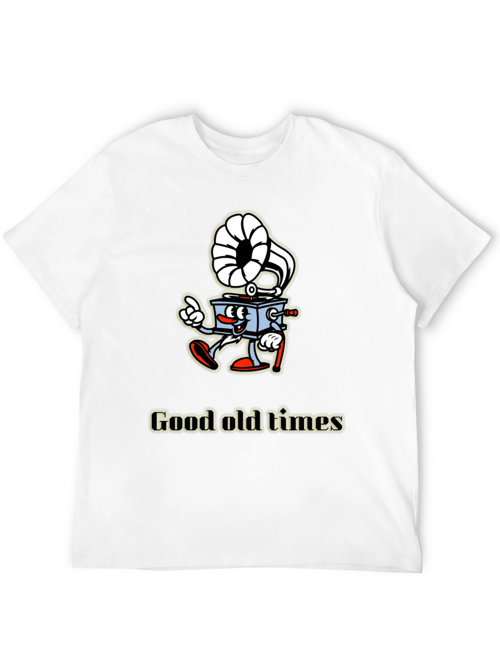Retro Cartoon Gramophone T-Shirt