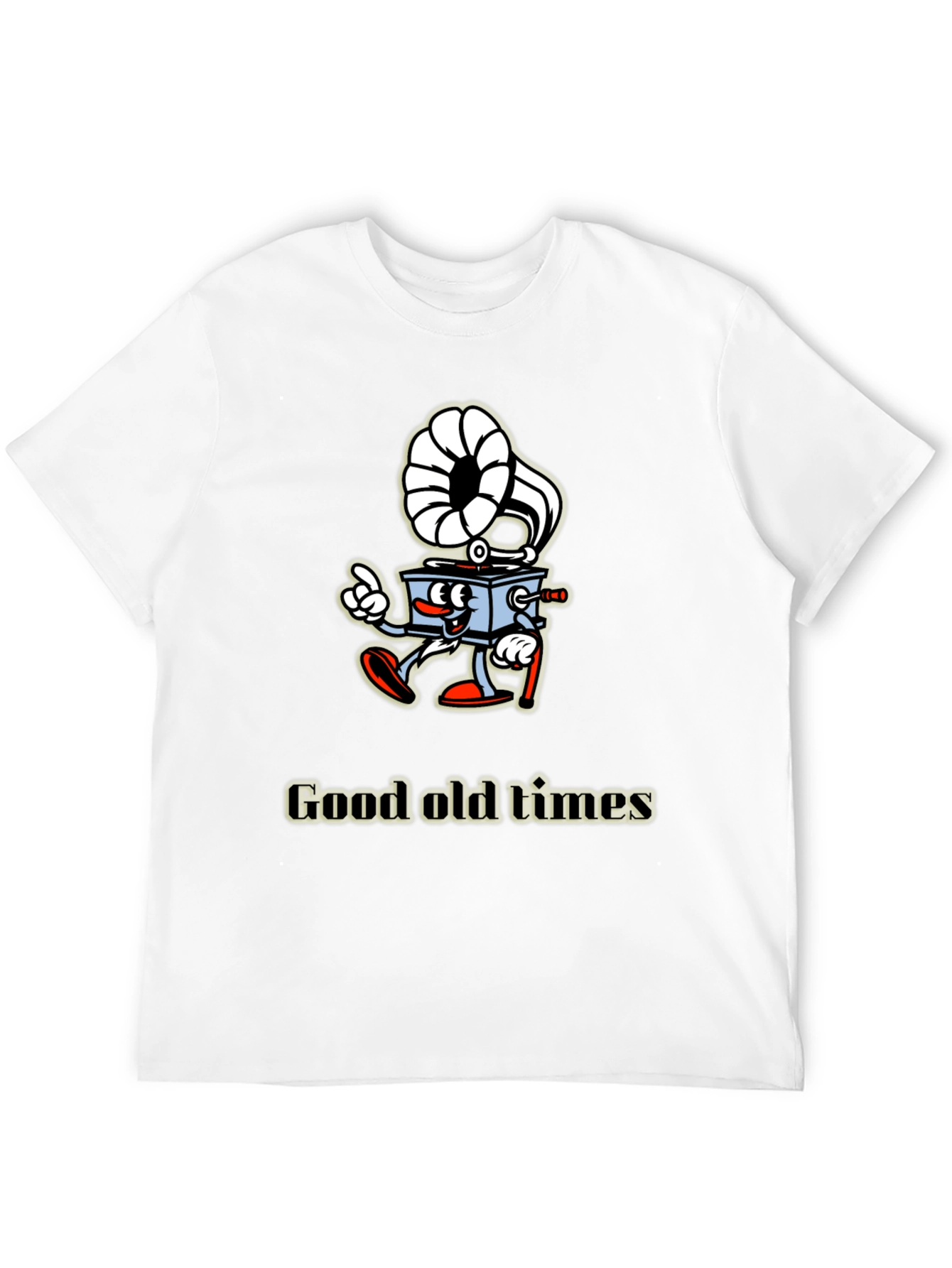 Retro Cartoon Gramophone T-Shirt