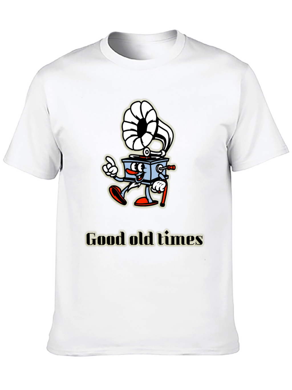 Retro Cartoon Gramophone T-Shirt