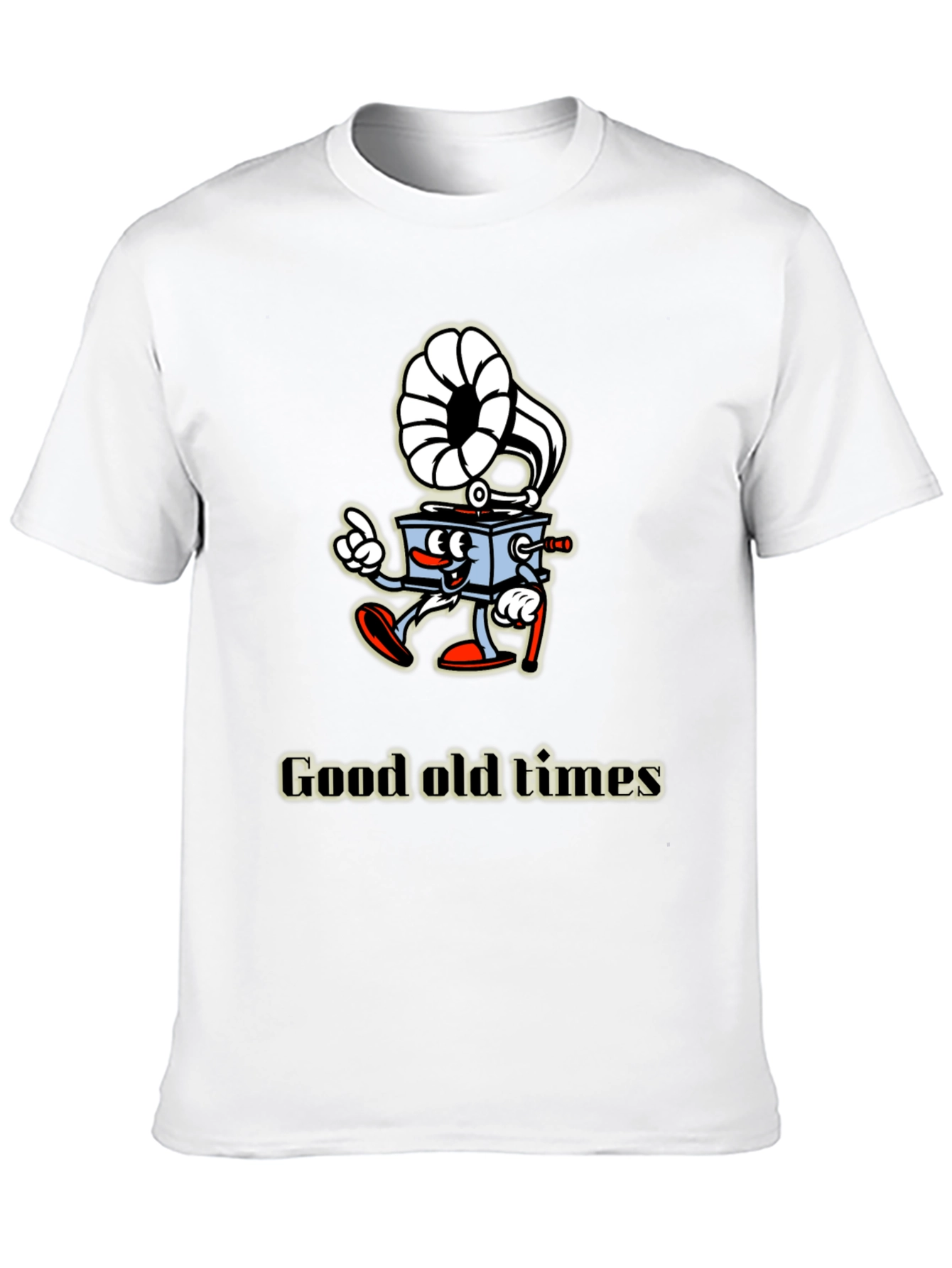 Retro Cartoon Gramophone T-Shirt