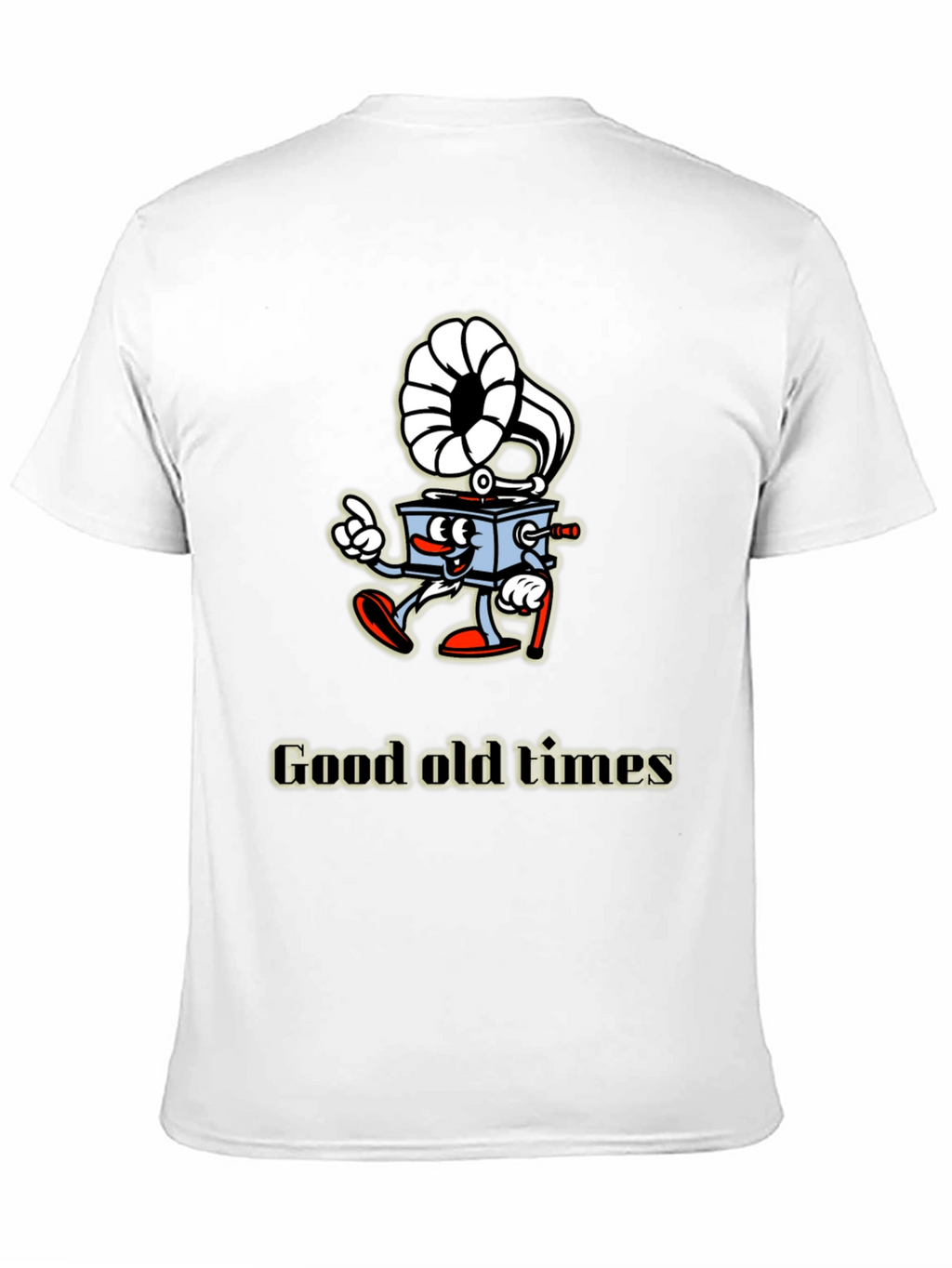 Retro Cartoon Gramophone T-Shirt