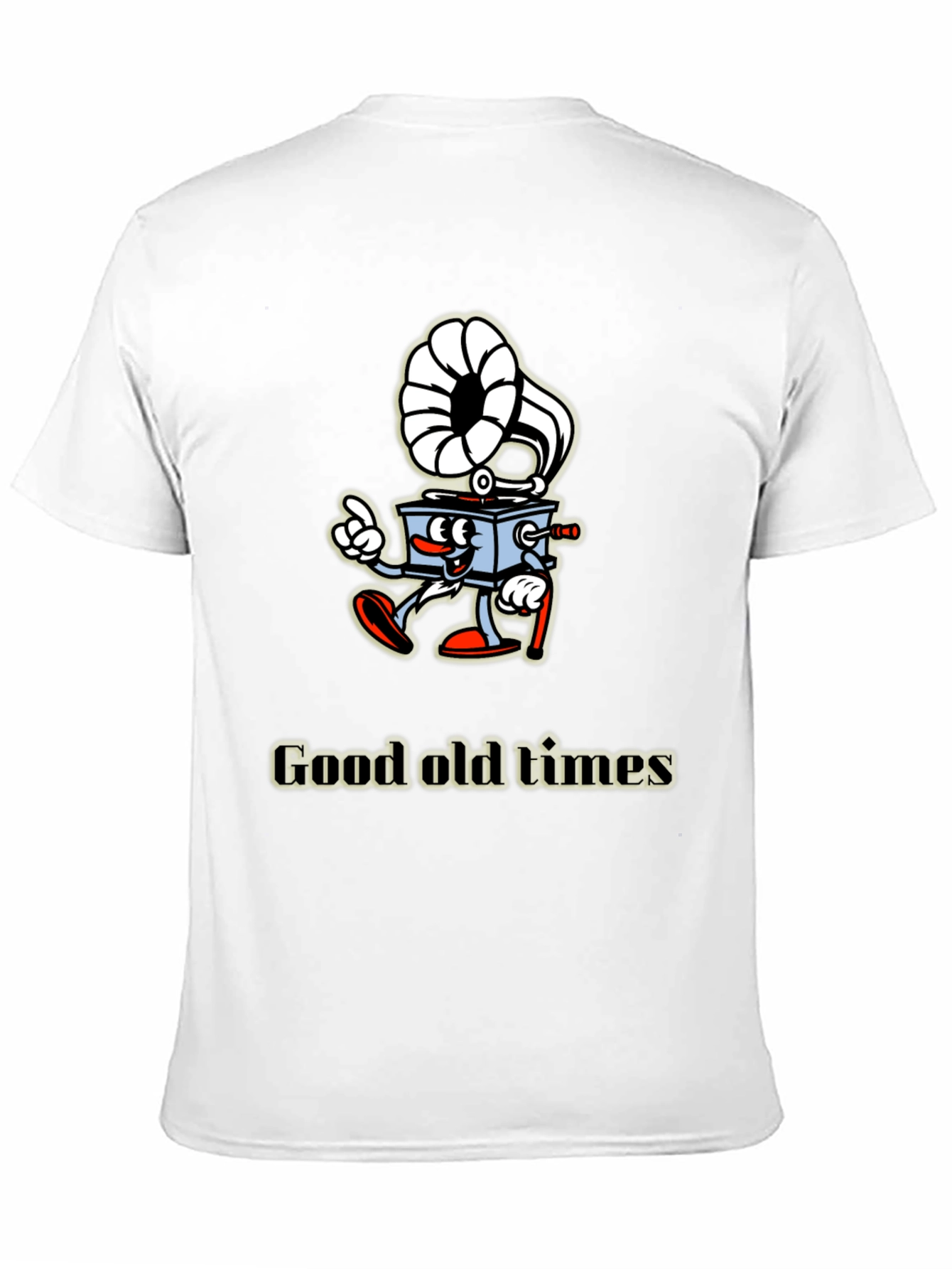 Retro Cartoon Gramophone T-Shirt