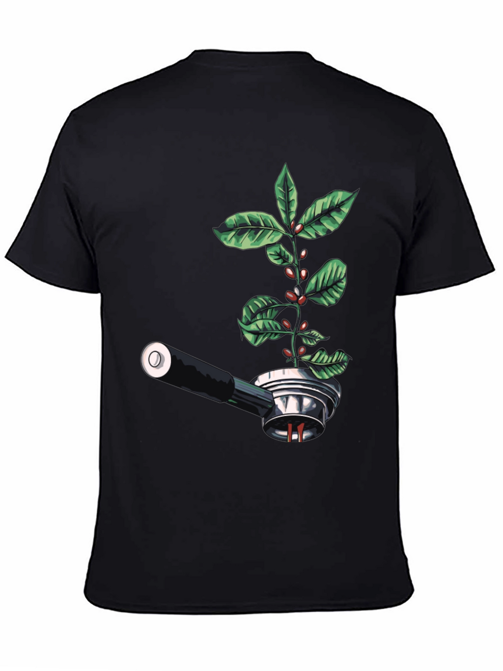 Coffee Plant Tee - Espresso Machine Sprout Design