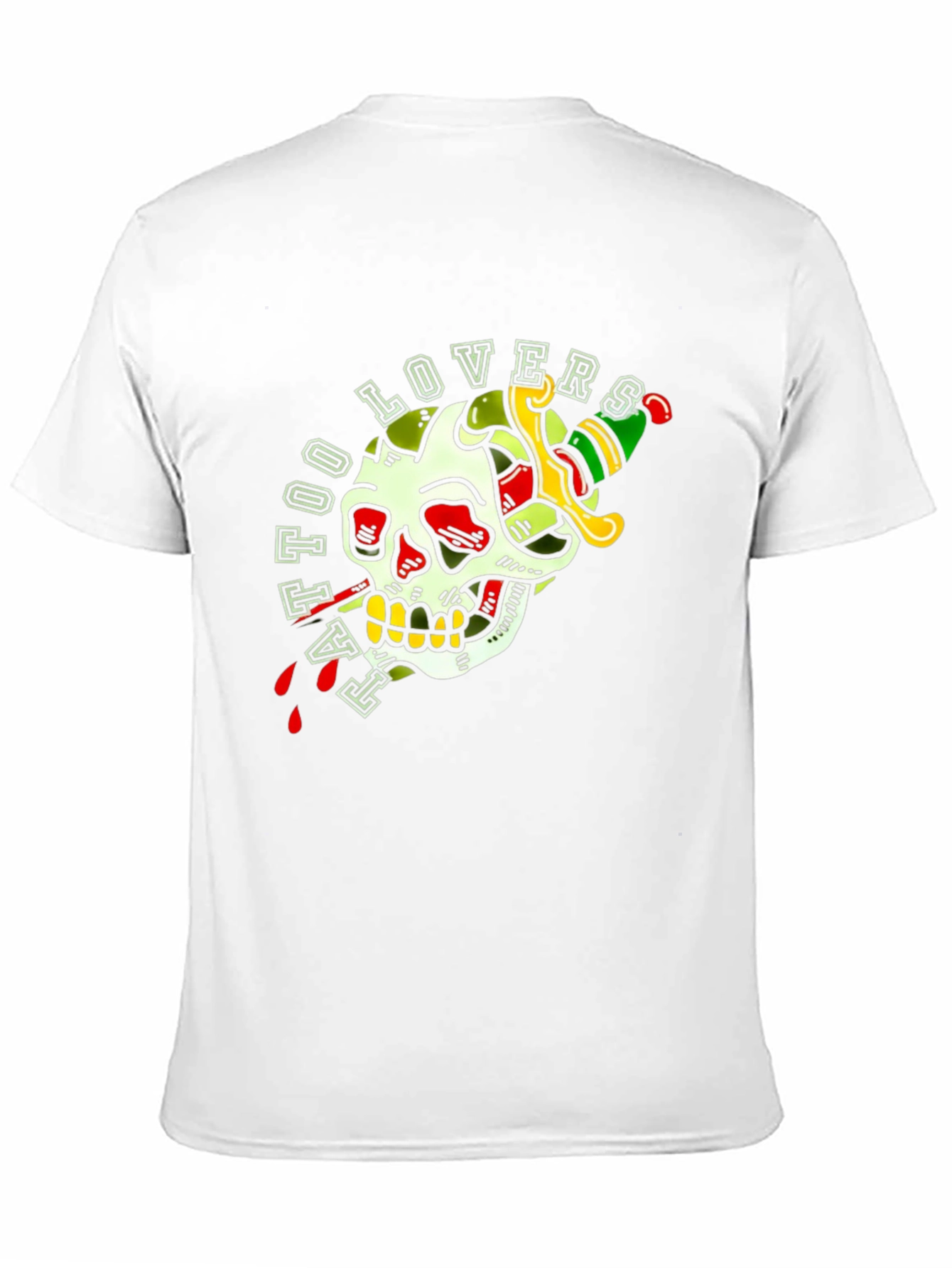 Tattoo Lovers Skull Dagger Graphic Tee