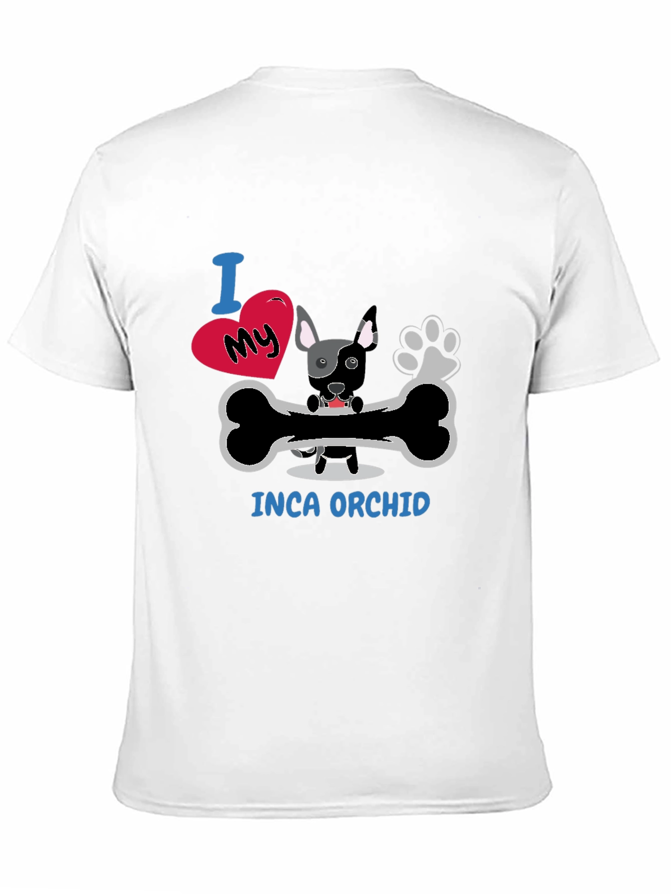 I Love My Inca Orchid Dog T-Shirt