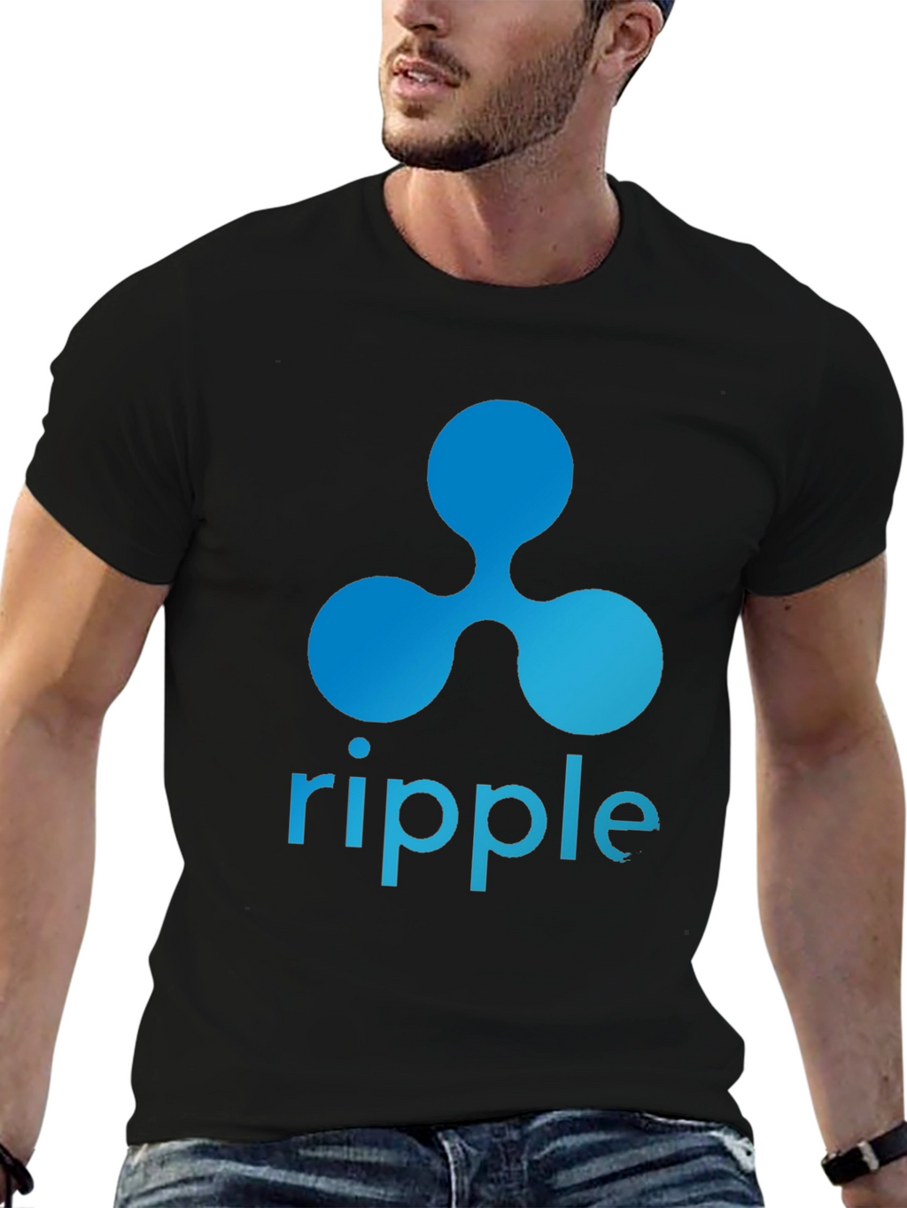 Ripple Crypto Black T-Shirt