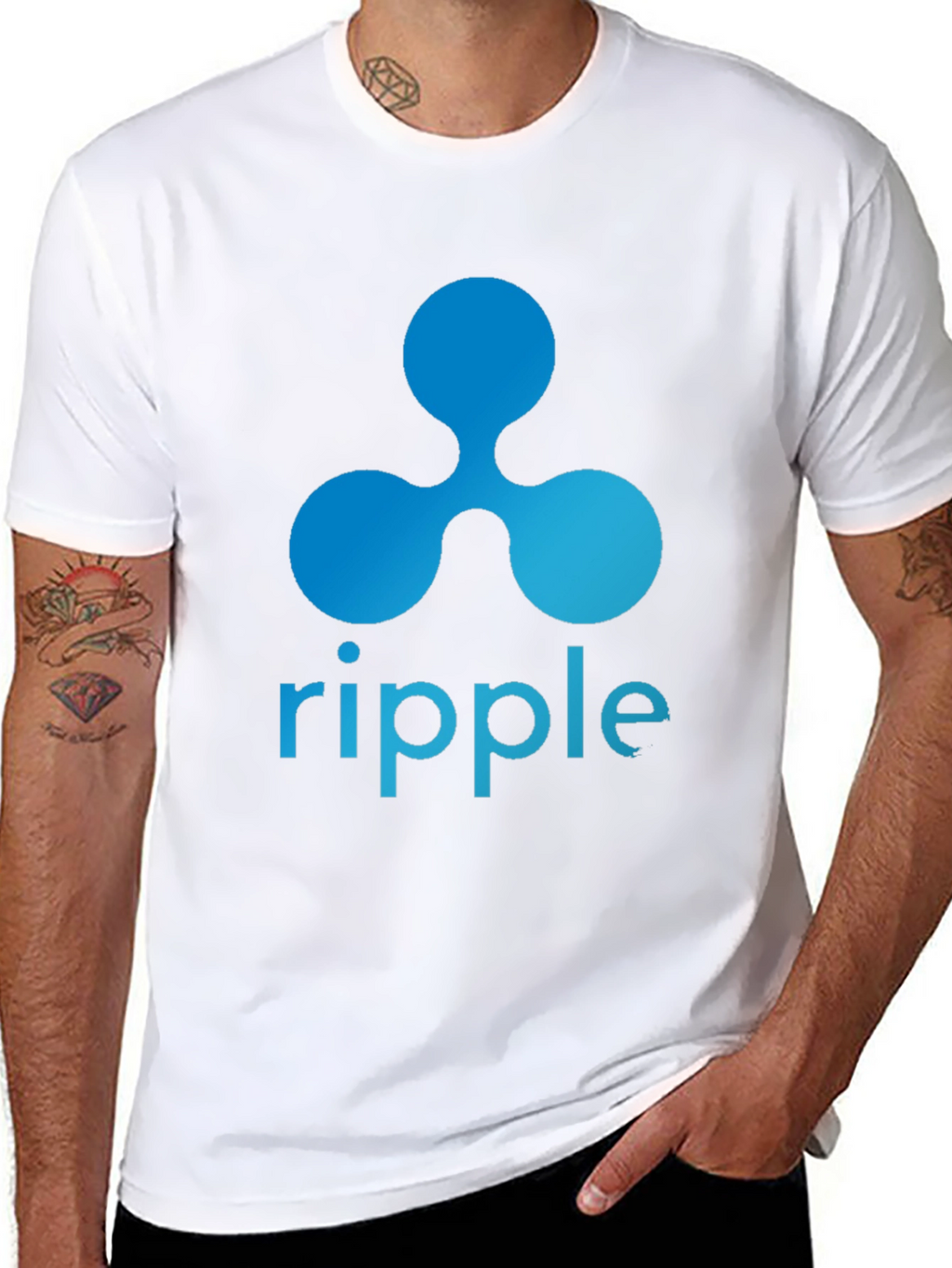 Ripple Crypto Black T-Shirt