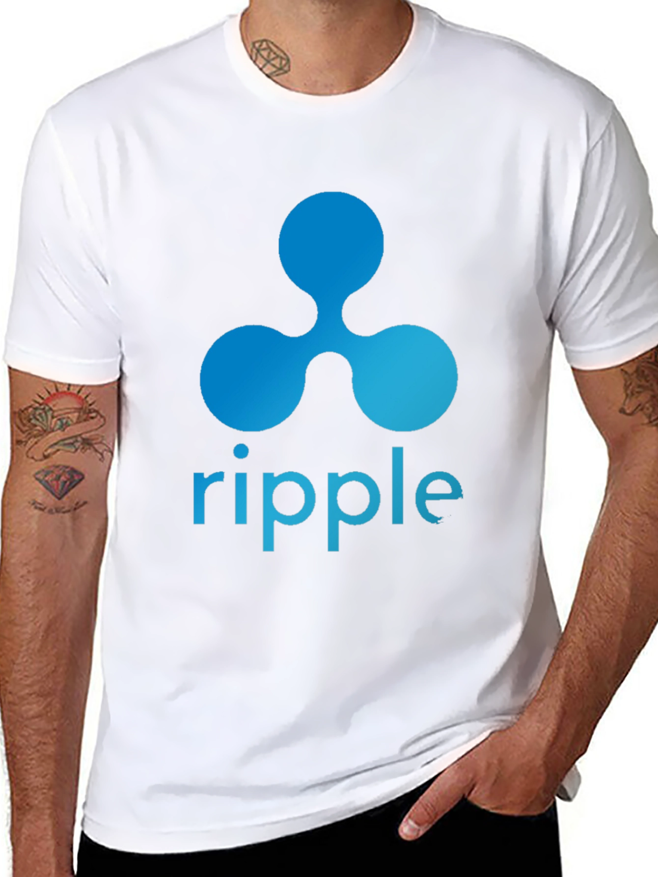 Ripple Crypto Black T-Shirt
