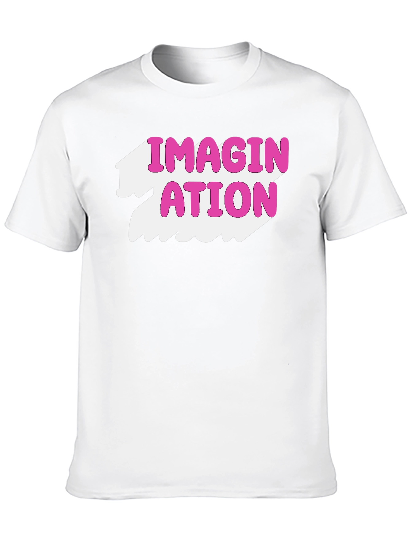 Imagination Graphic Tee - Pink on Black T-Shirt