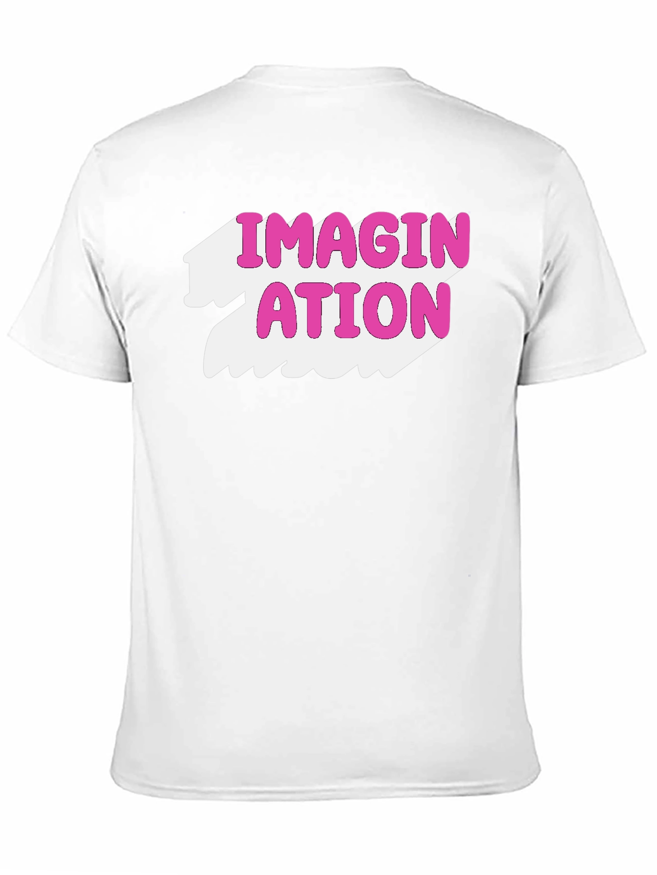 Imagination Graphic Tee - Pink on Black T-Shirt