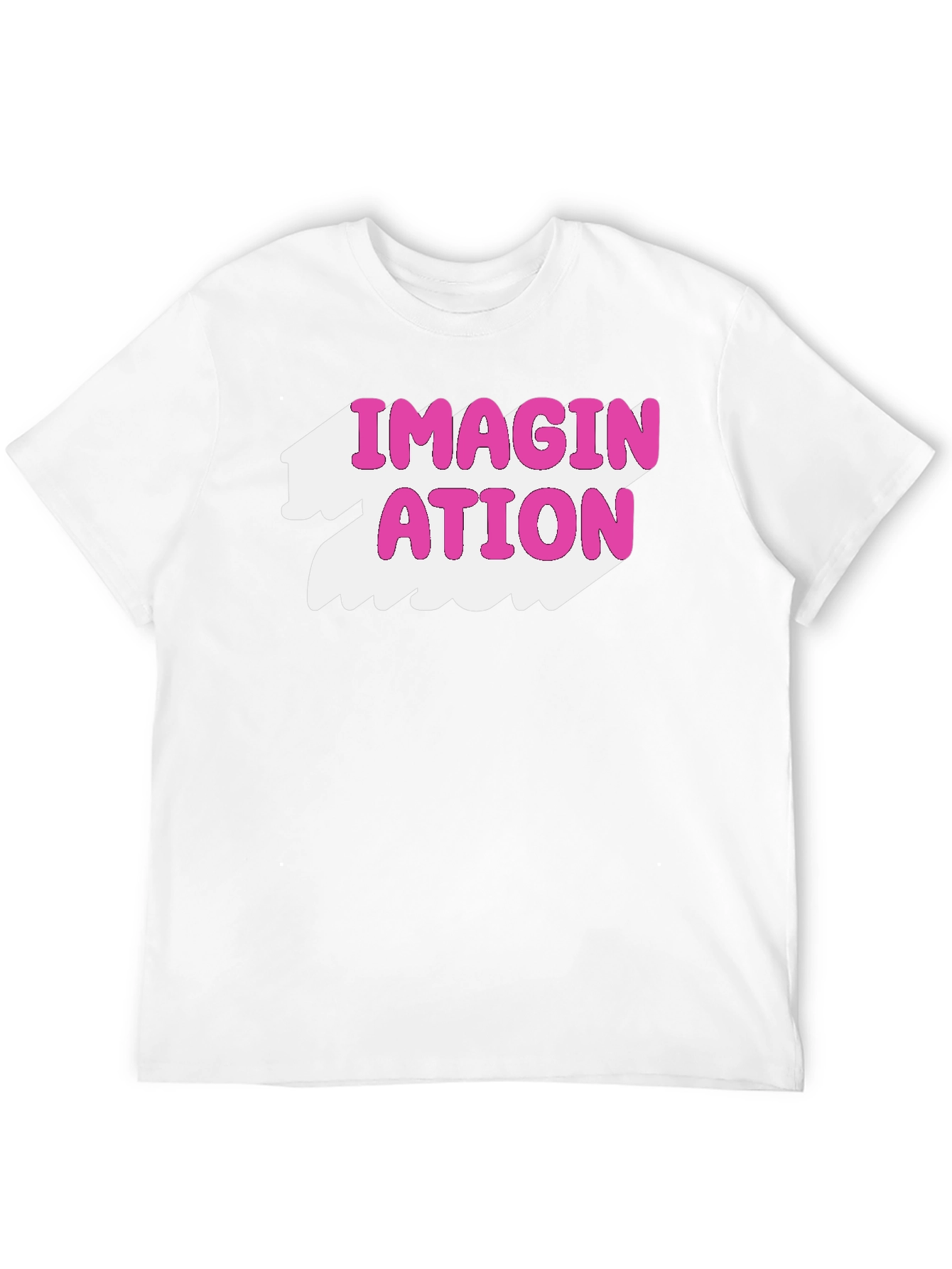 Imagination Graphic Tee - Pink on Black T-Shirt