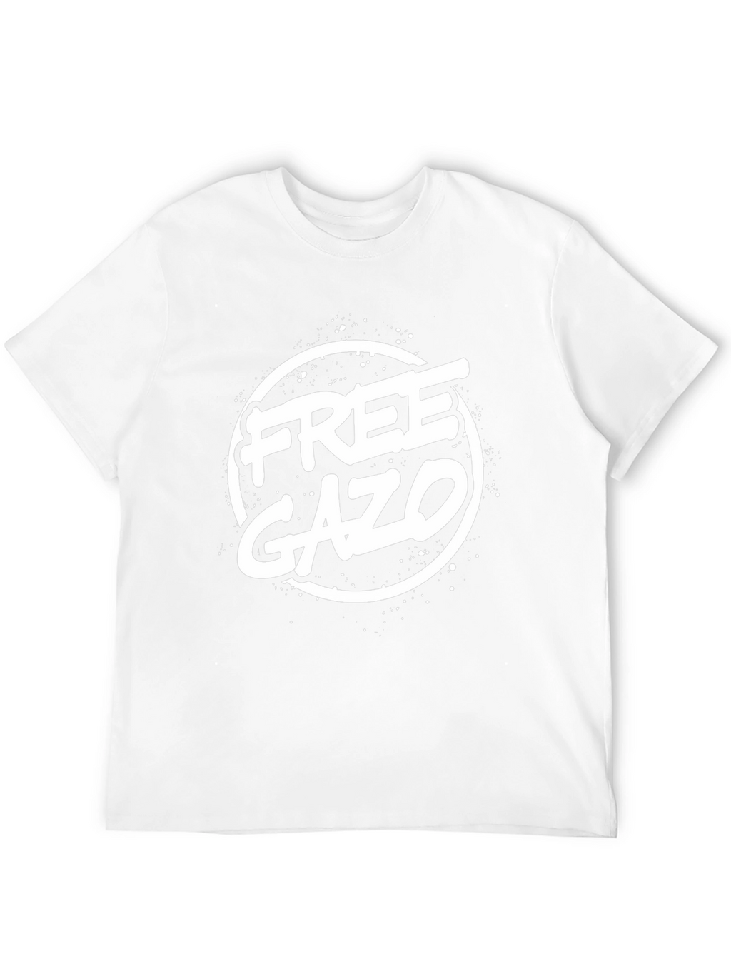 Free GAZO Graphic Print Black T-Shirt