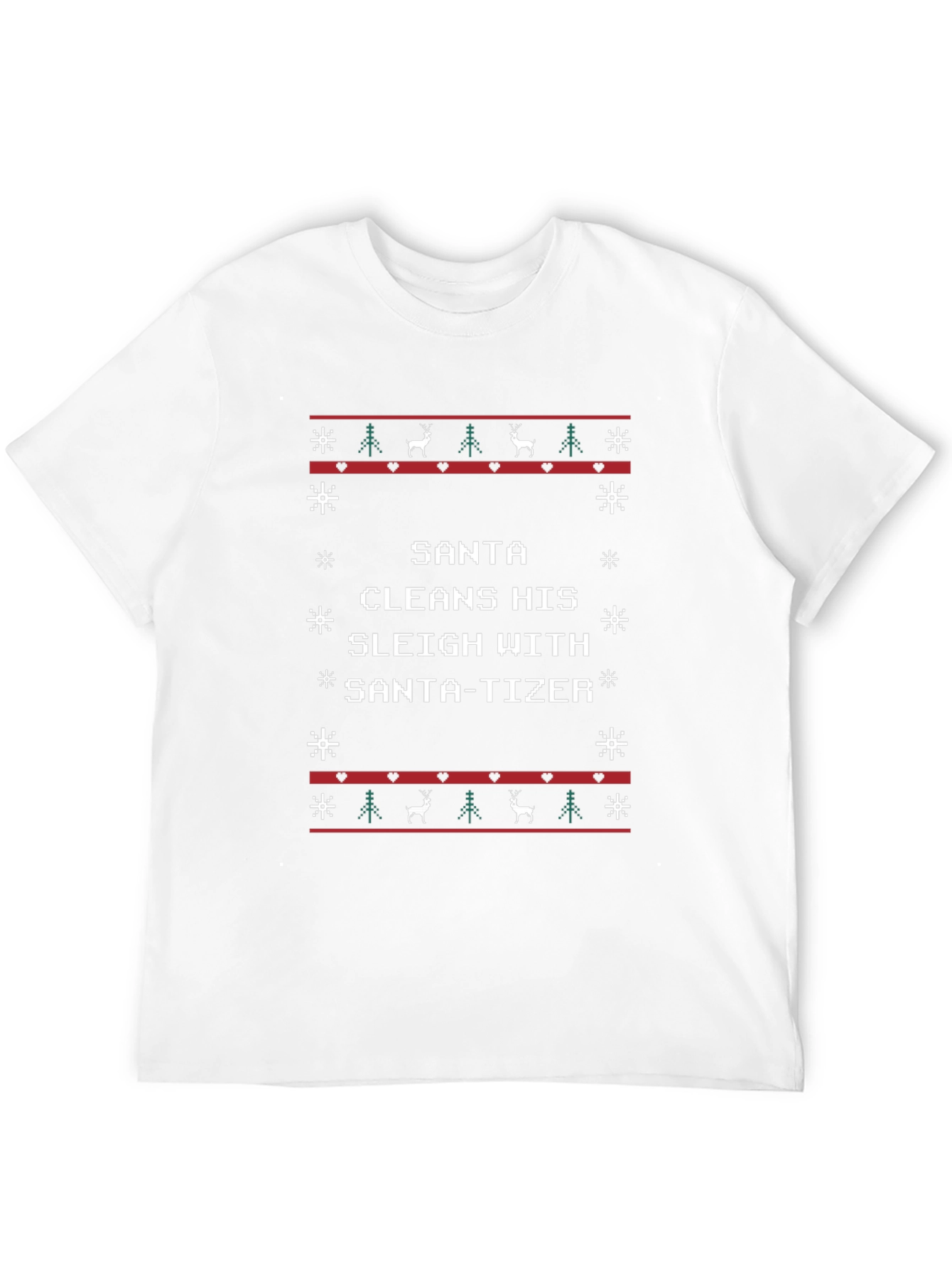 Santa-tizer Ugly Christmas T-Shirt