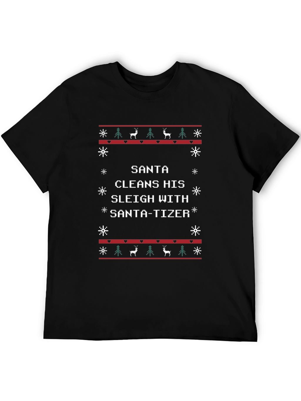 Santa-tizer Ugly Christmas T-Shirt